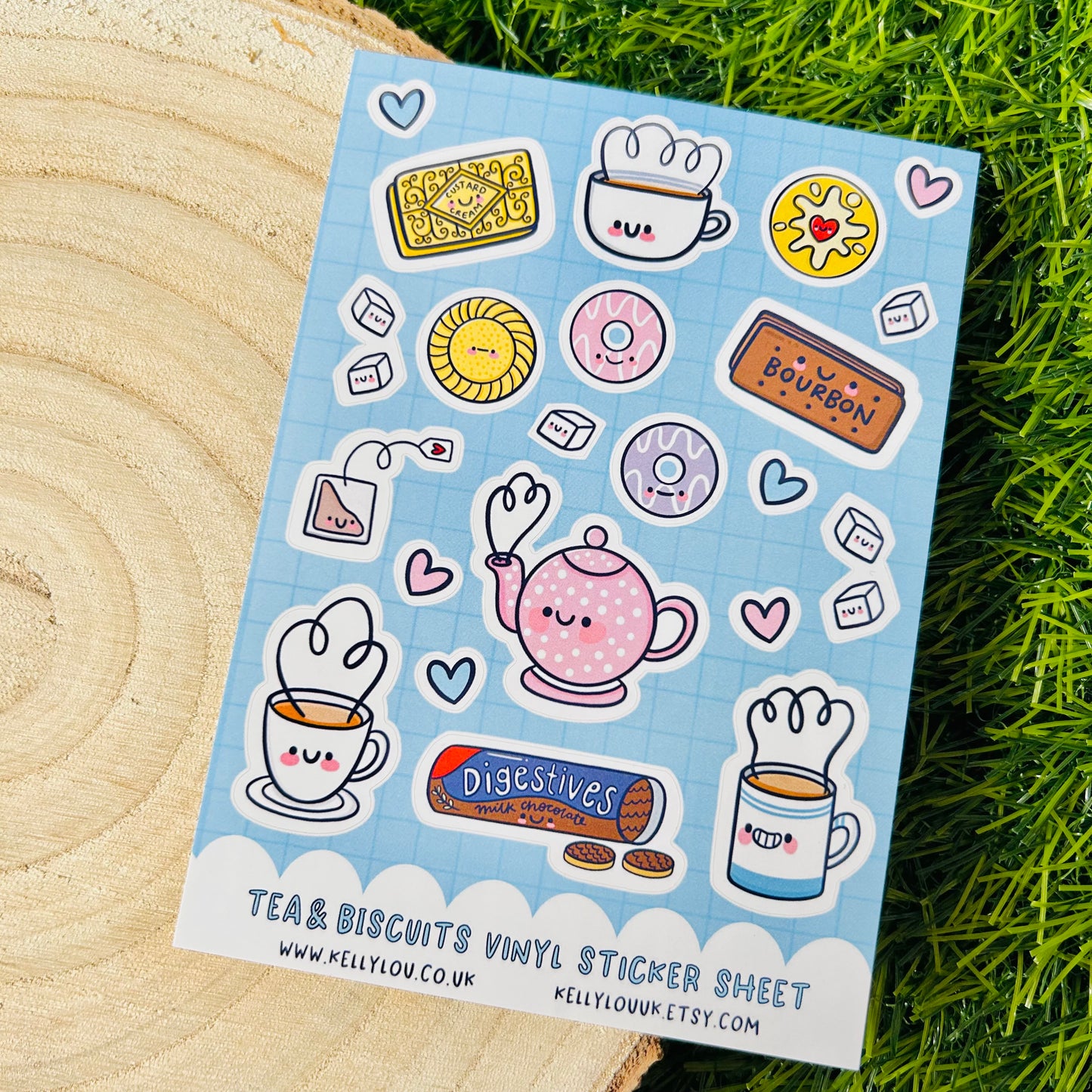Tea & Biscuits - Vinyl Sticker Sheet