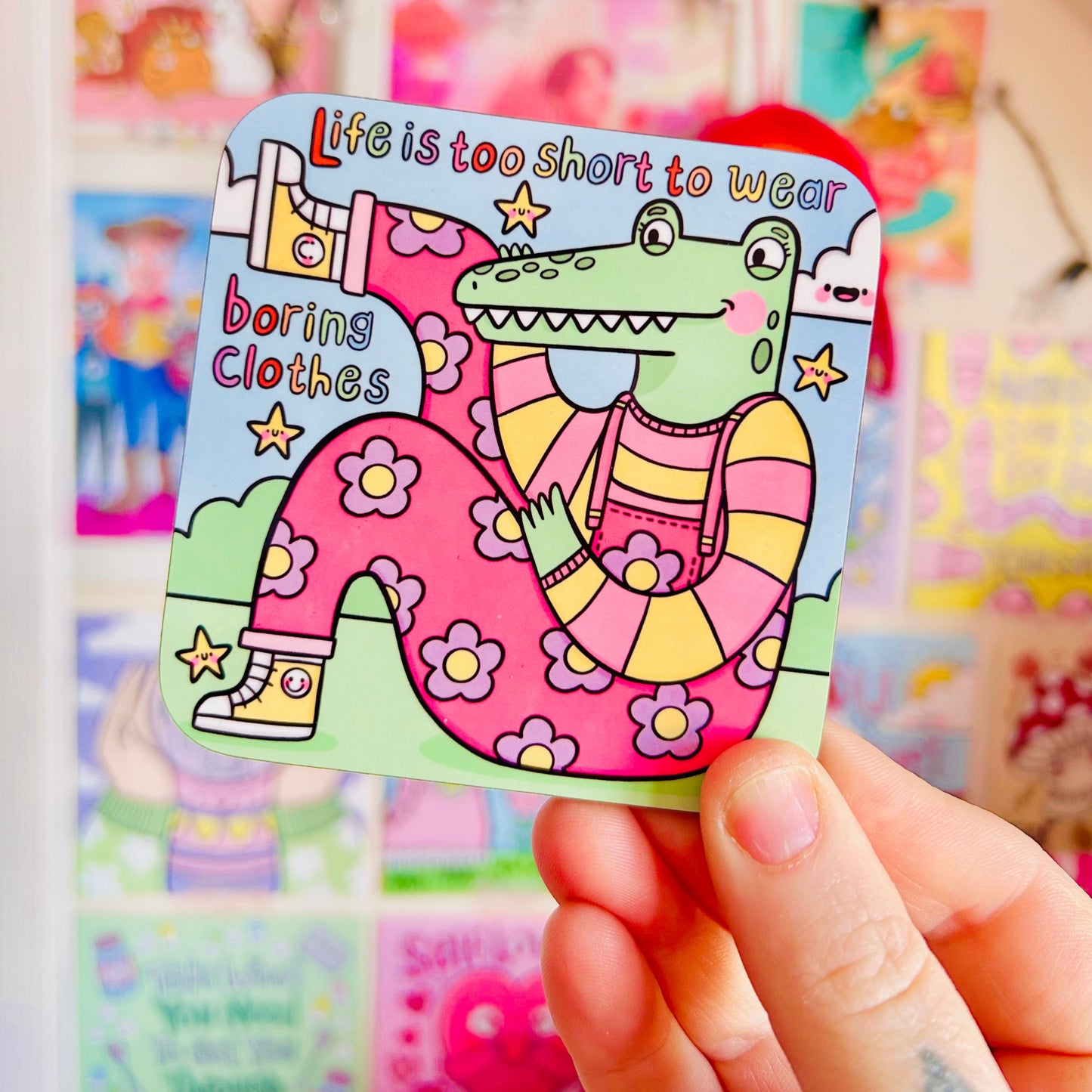 Life Is Too Short To Wear Boring Clothes - Drinks Coaster