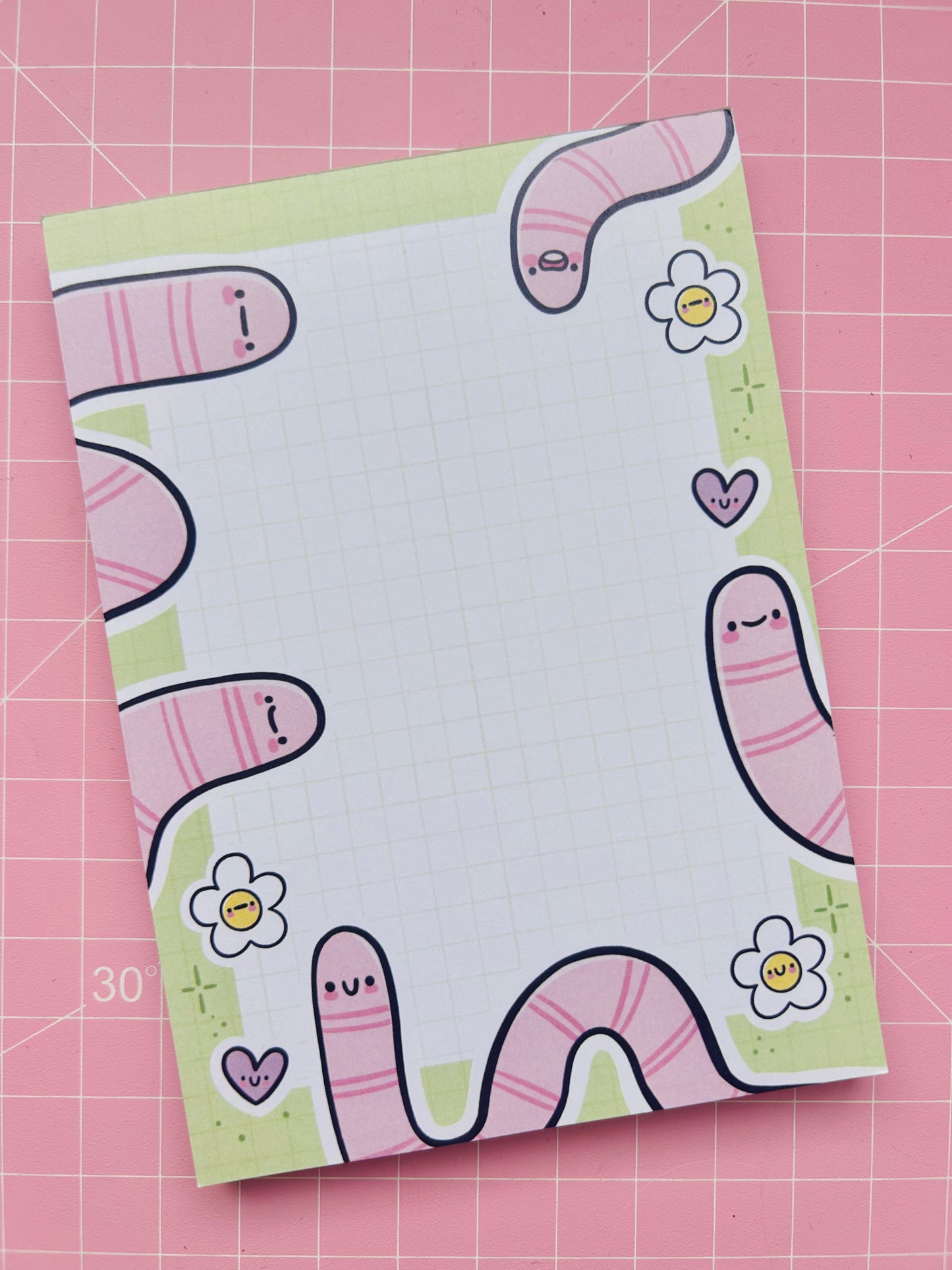 Spring Worms A6 Notepad