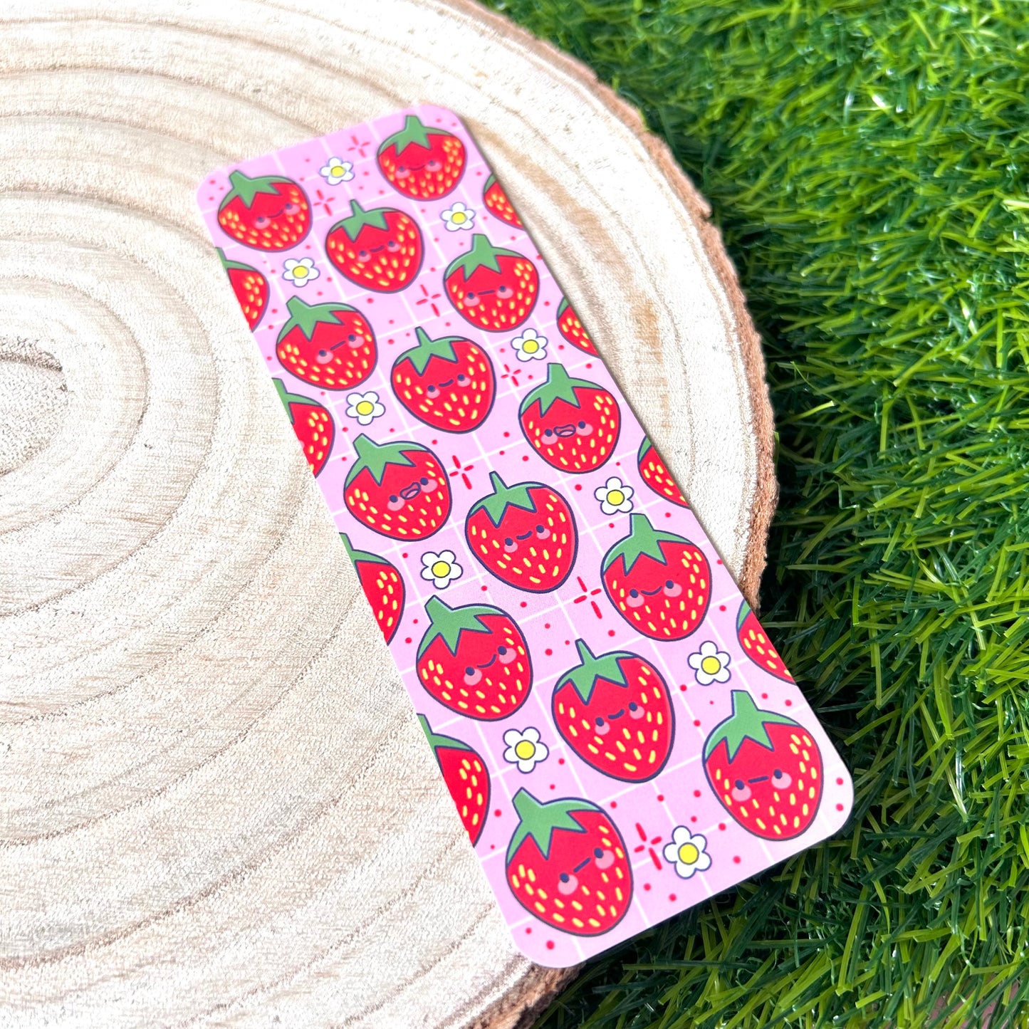 Berry Cute Strawberries Bookmark