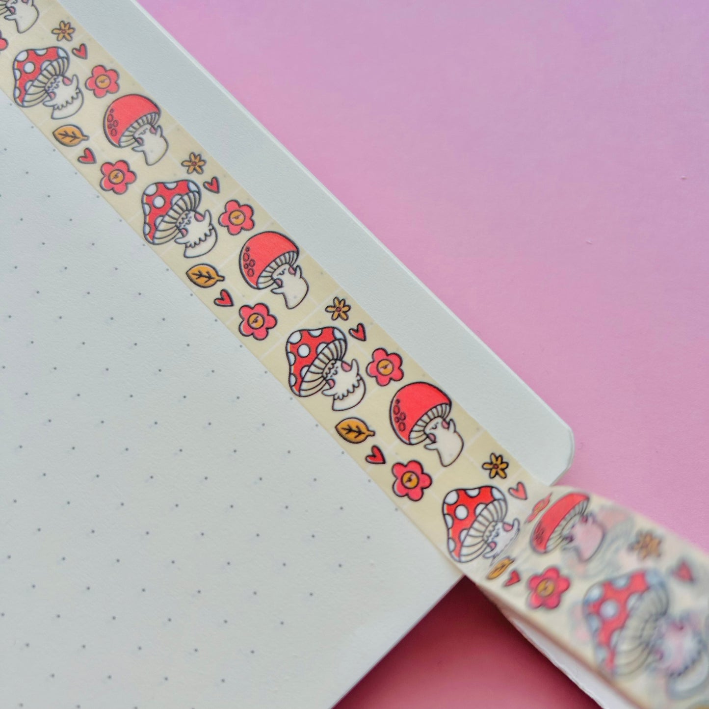 Fungi Cuties Vertical Washi Tape