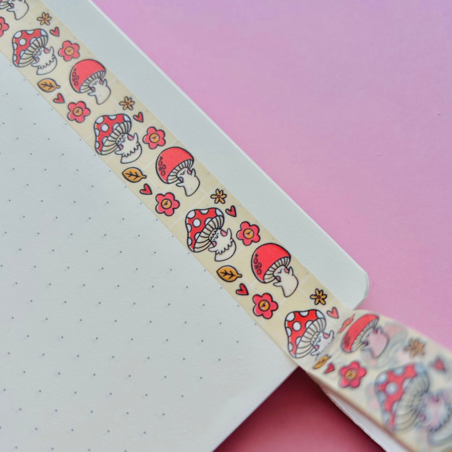 Fungi Cuties Vertical Washi Tape