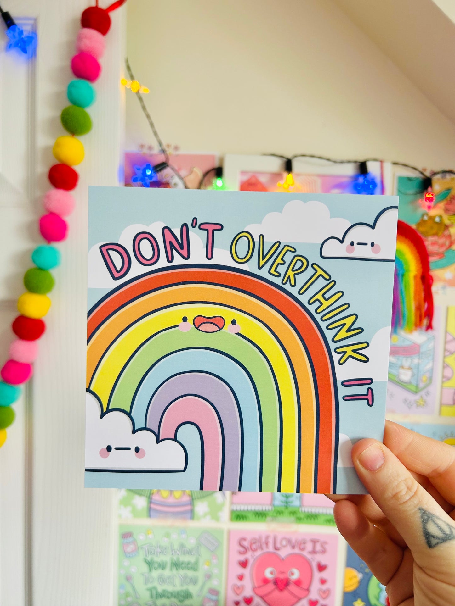 Don't Overthink It - Square Print