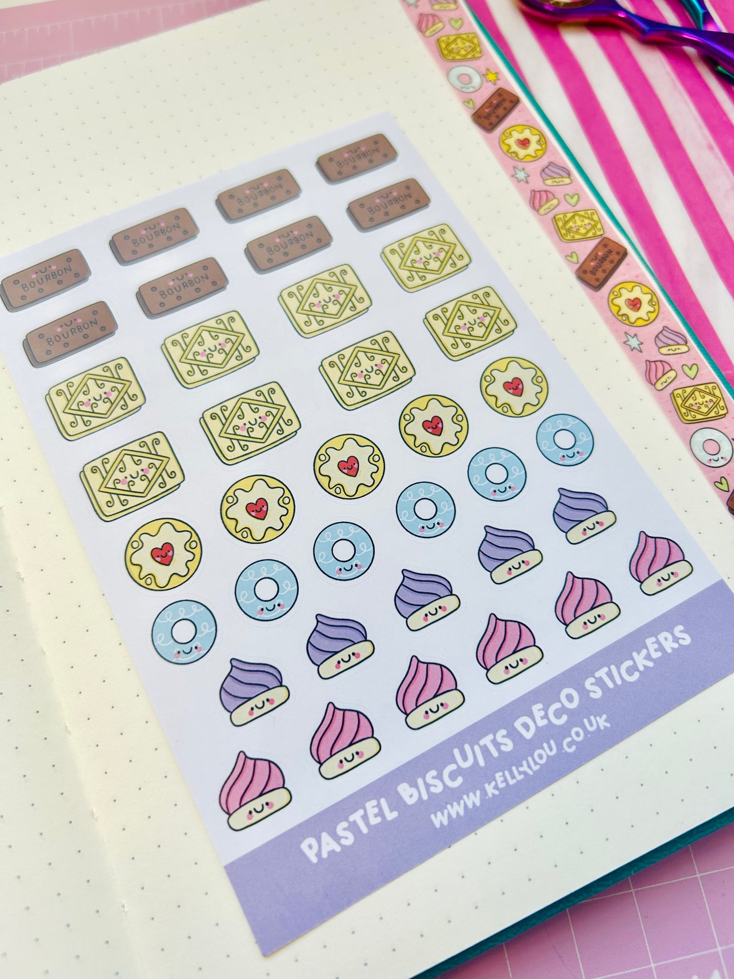 Pastel Biscuits - Deco Sticker Sheet