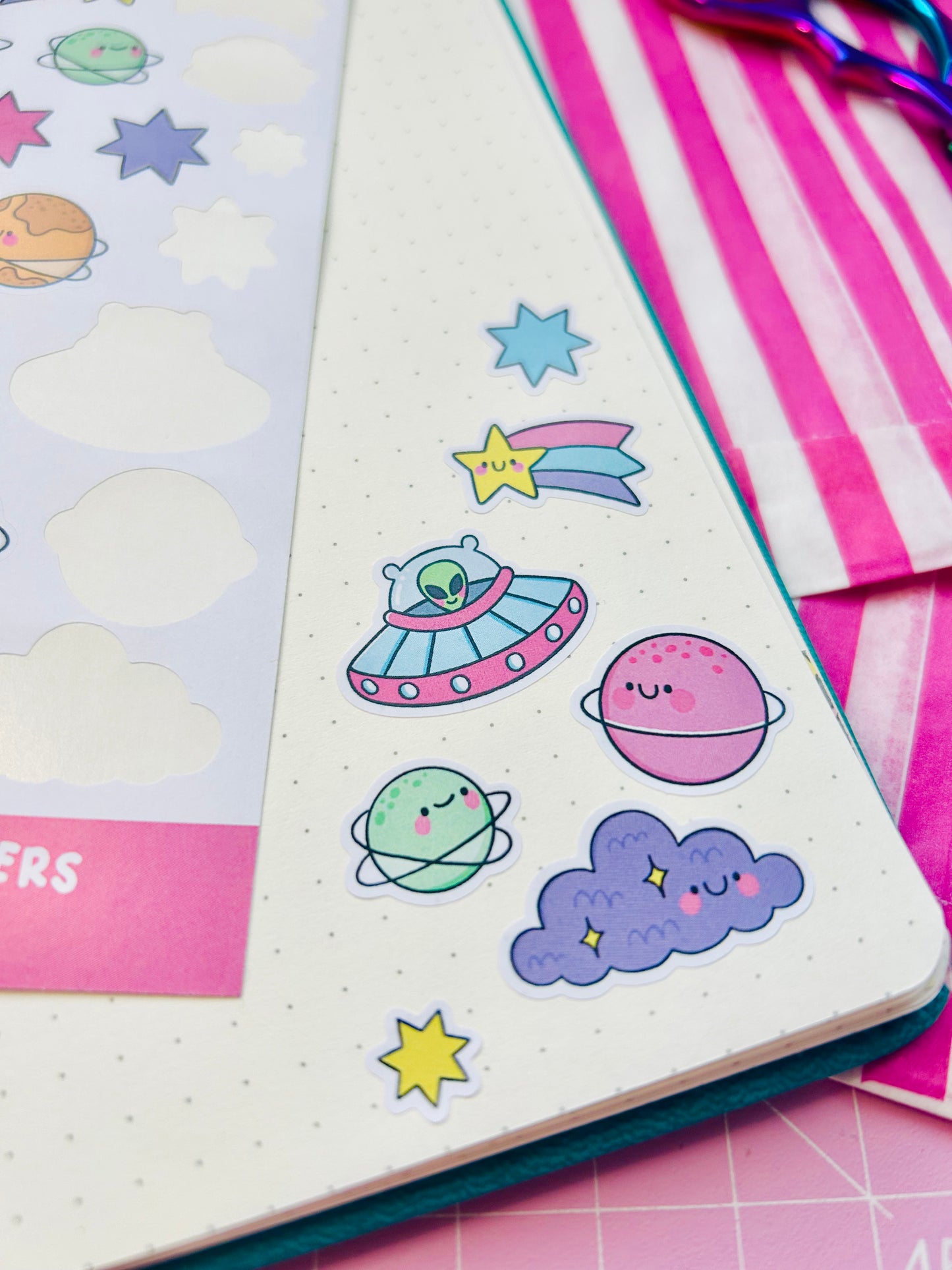 Space Cuties - Deco Sticker Sheet