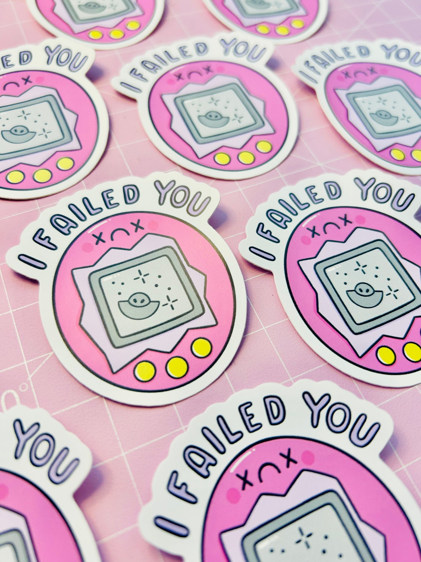 I Failed You Virtual Pet - Vinyl Sticker