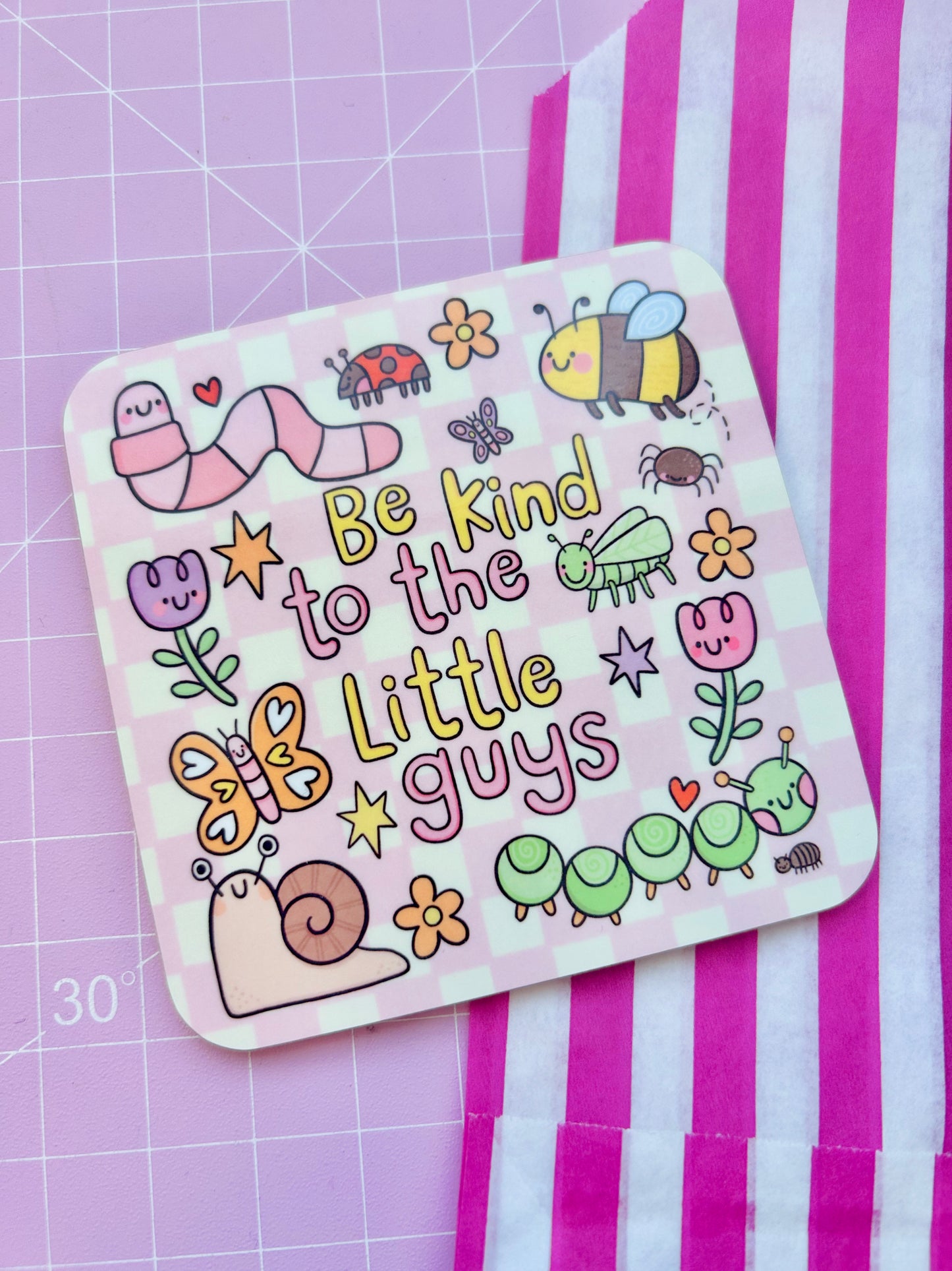 Be Kind To The Little Guys - Drinks Coaster