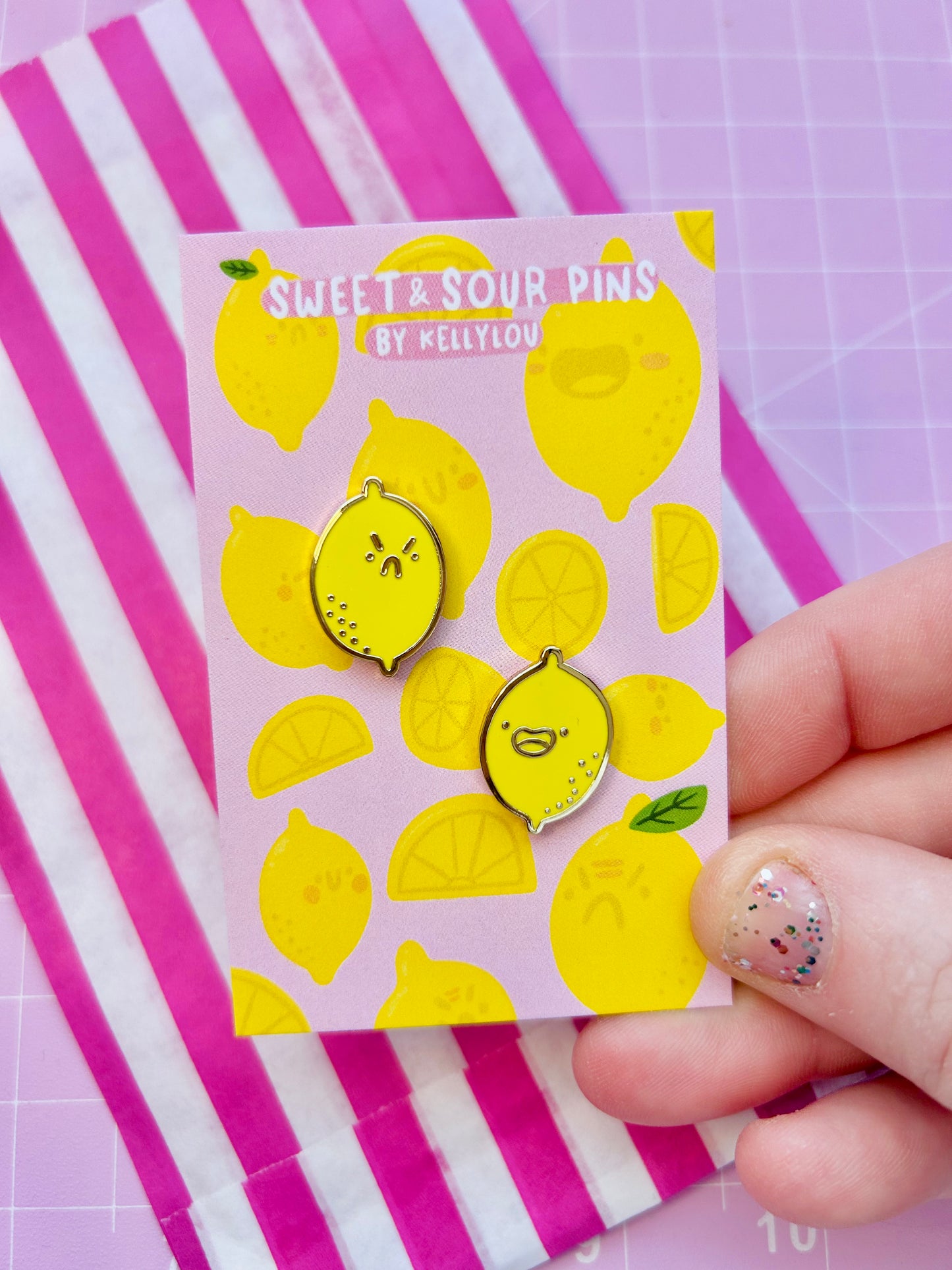 Sweet & Sour - Lemon Enamel Pins
