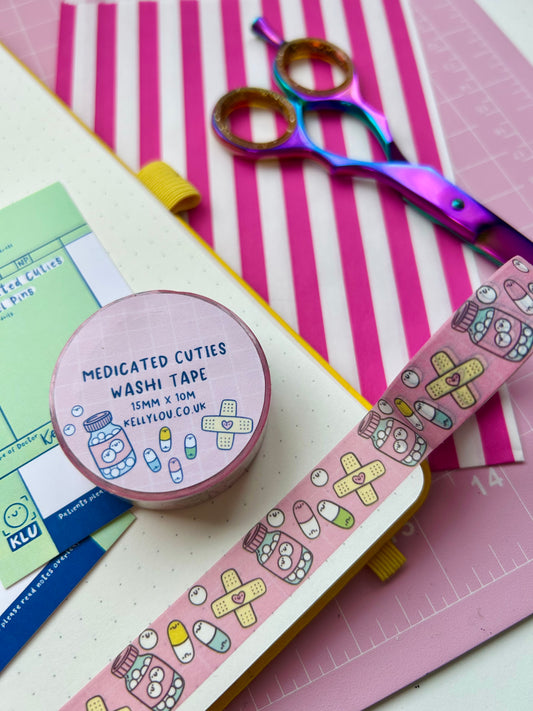 Pink Medicated Cuties Washi Tape