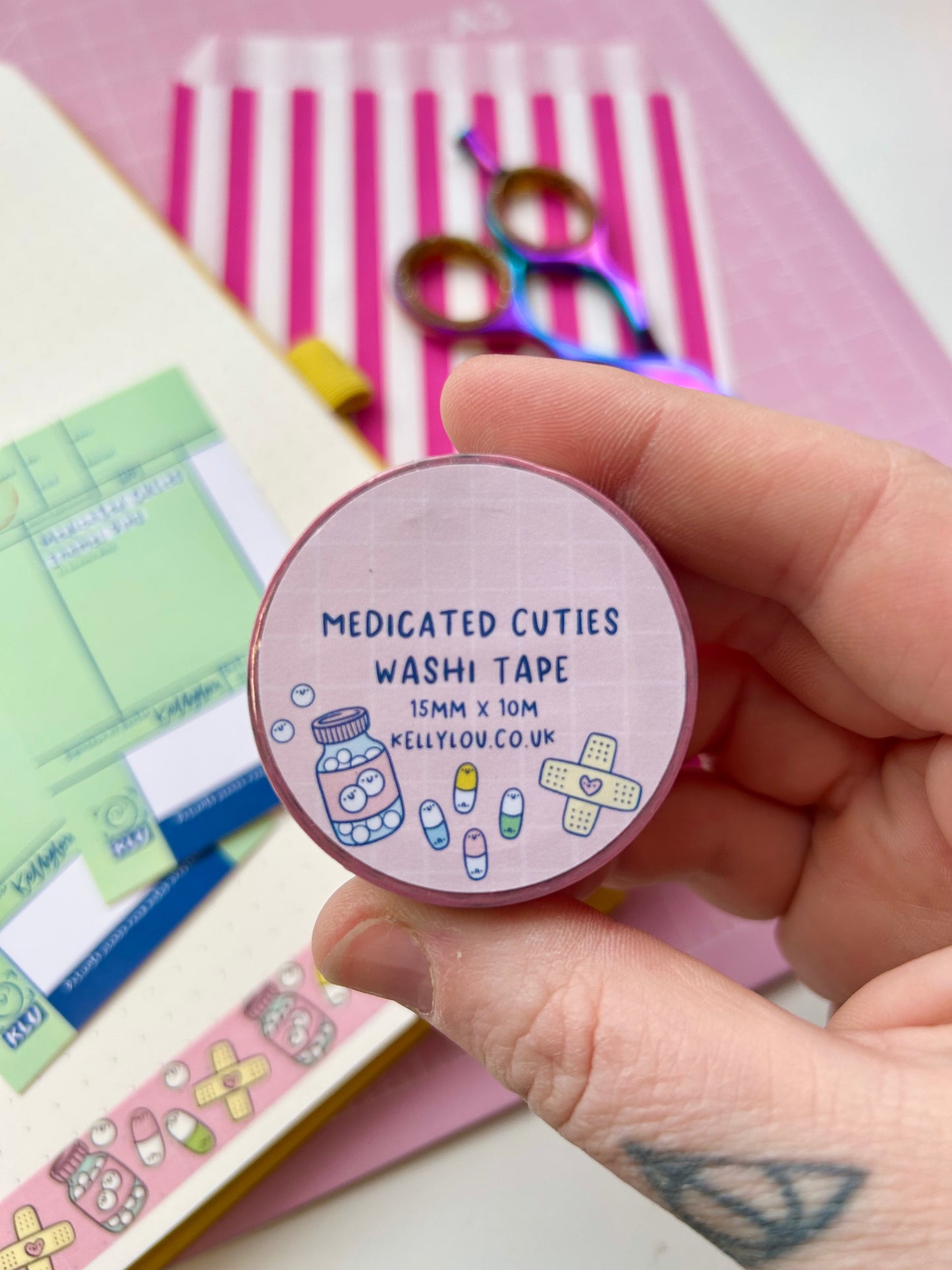 Pink Medicated Cuties Washi Tape