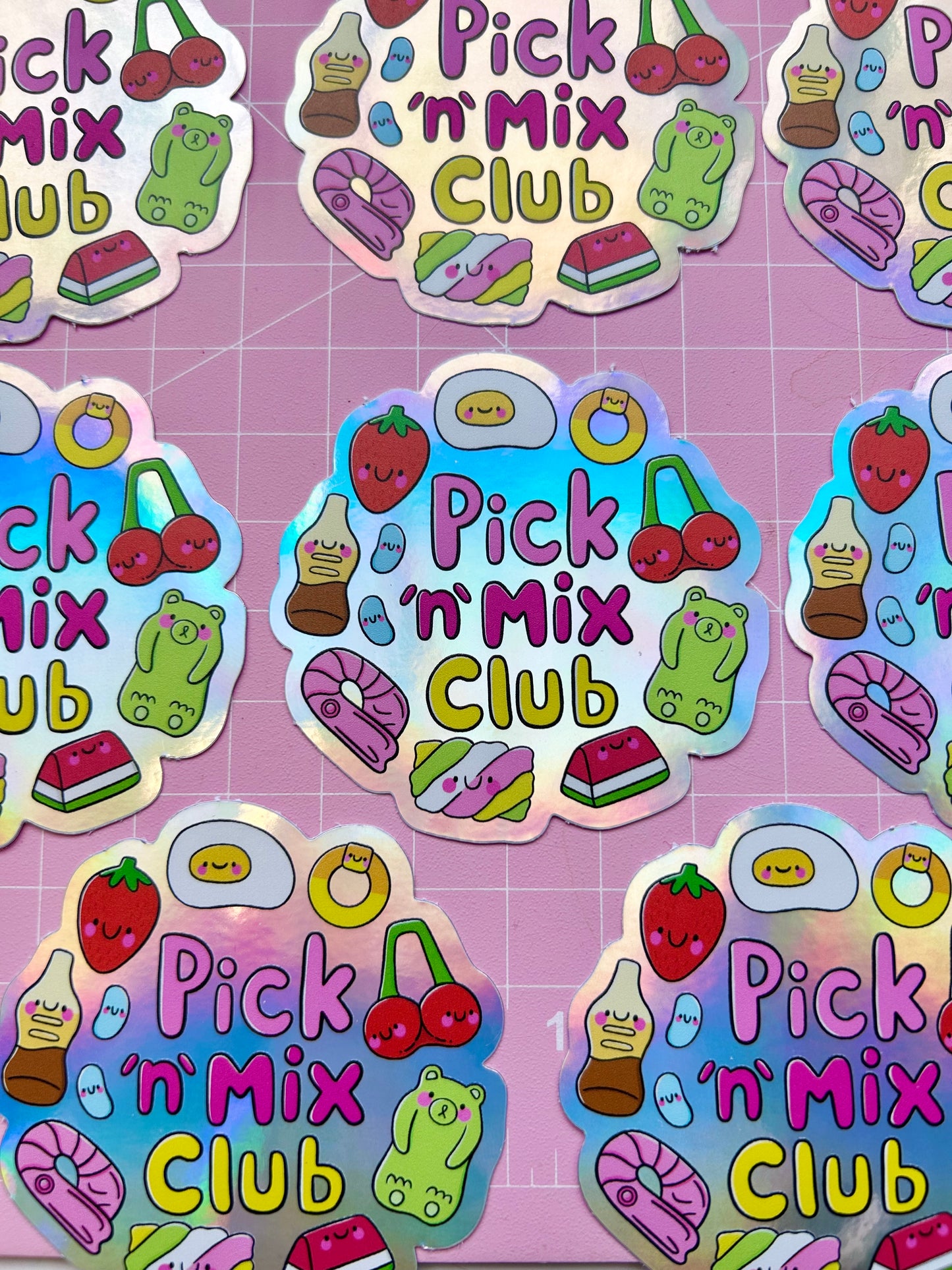 Pick 'n' Mix Club Holographic Sticker