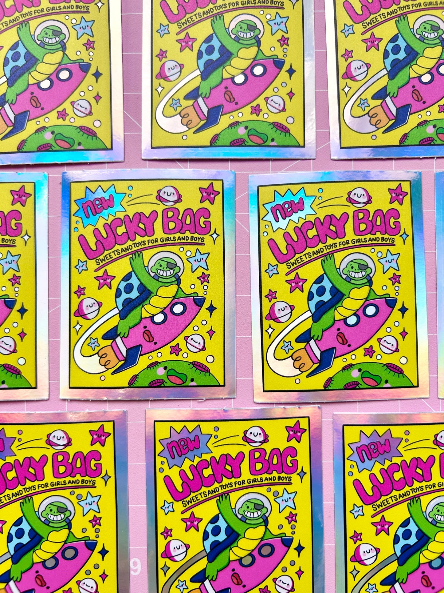Holographic 90s Lucky Bag Sticker
