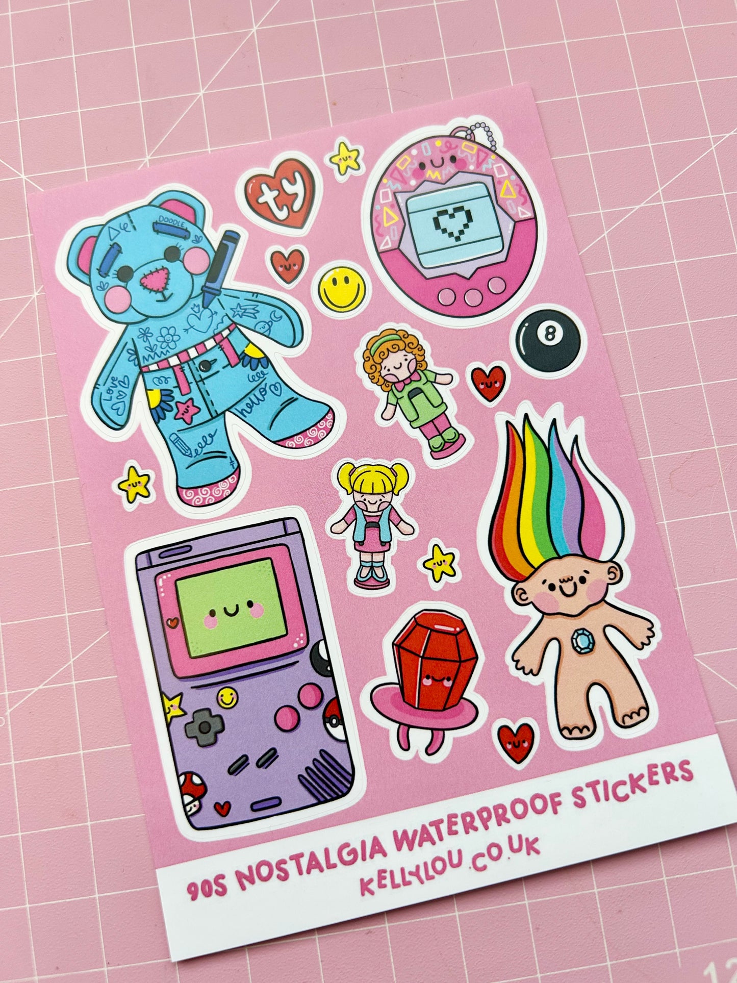 90s Nostalgia Vinyl Sticker Sheet