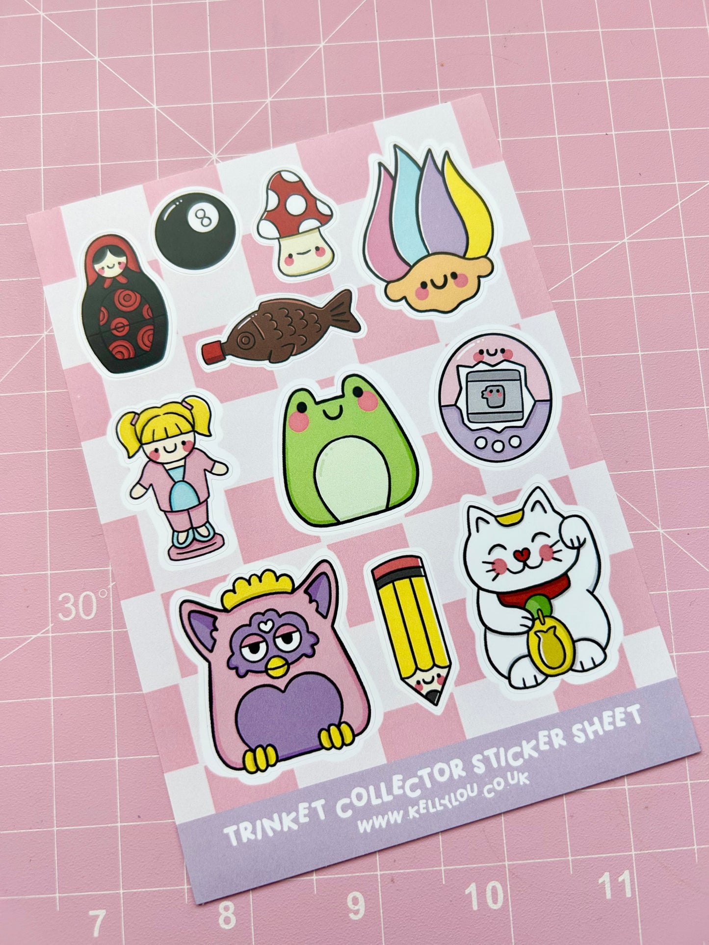 Trinket Collector Vinyl Sticker Sheet