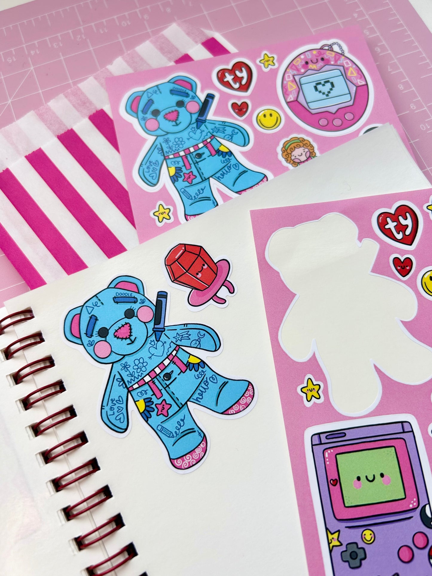 90s Nostalgia Vinyl Sticker Sheet