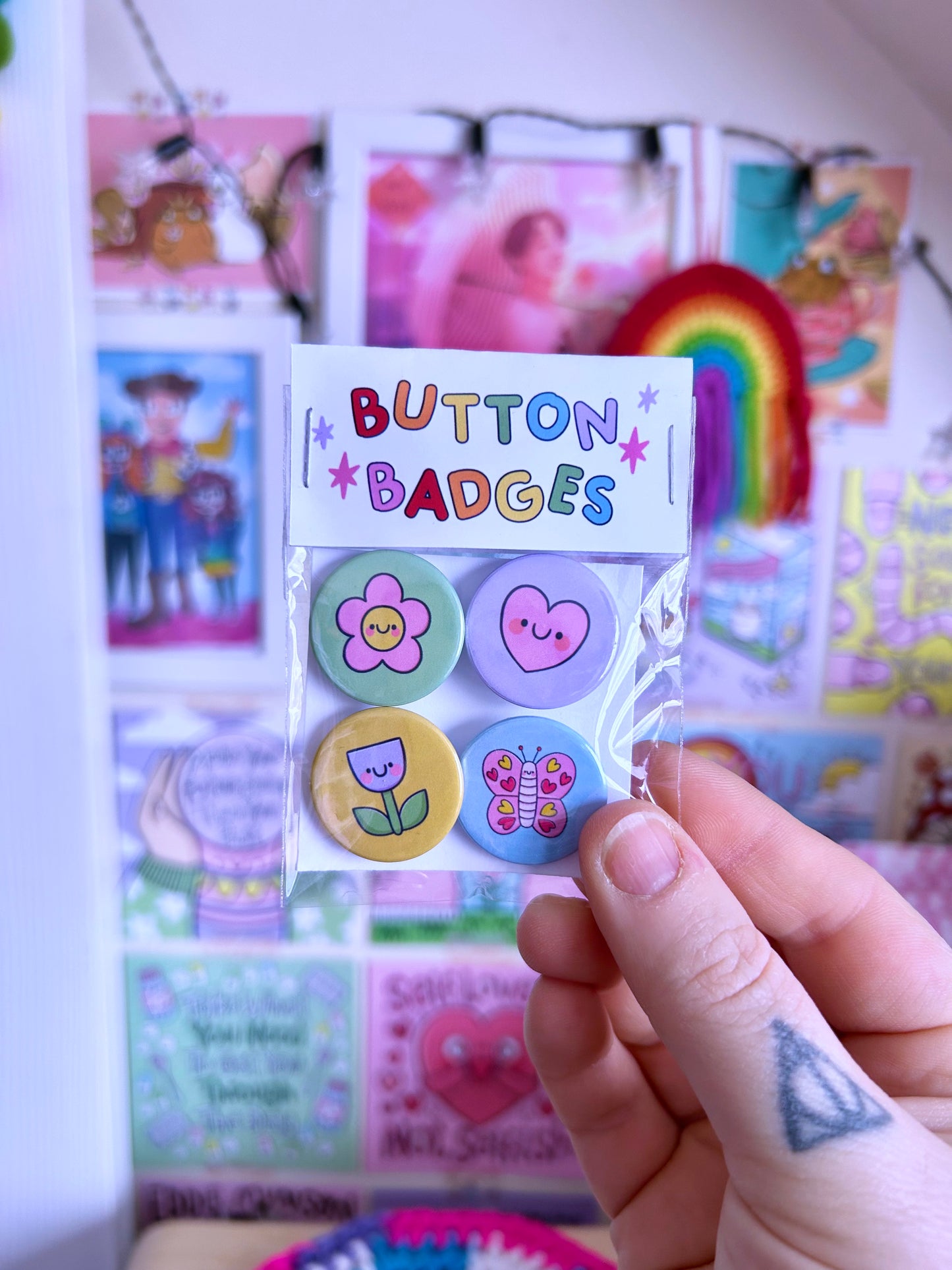 Spring Cuties Button Badge Set