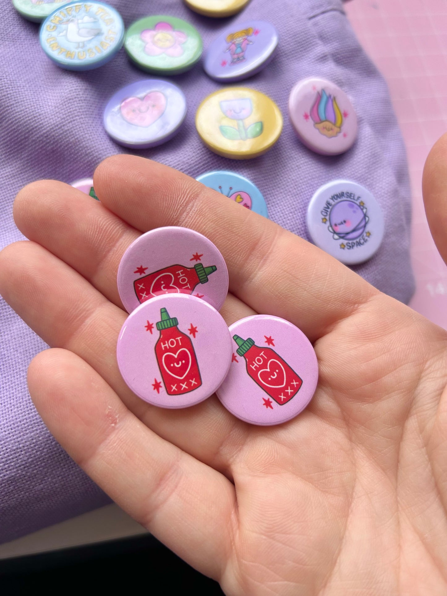 Hot Sauce - Button Badge