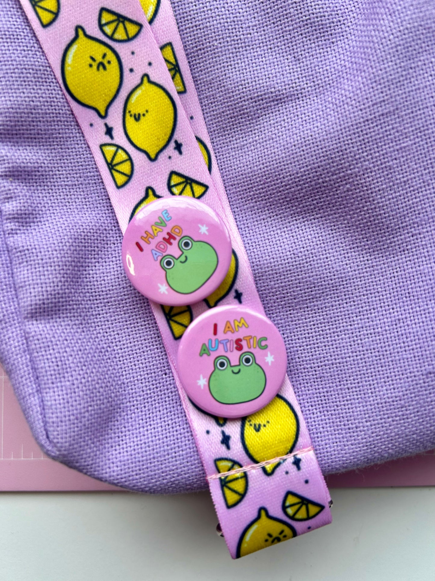I Am Autistic - Frog Button Badge