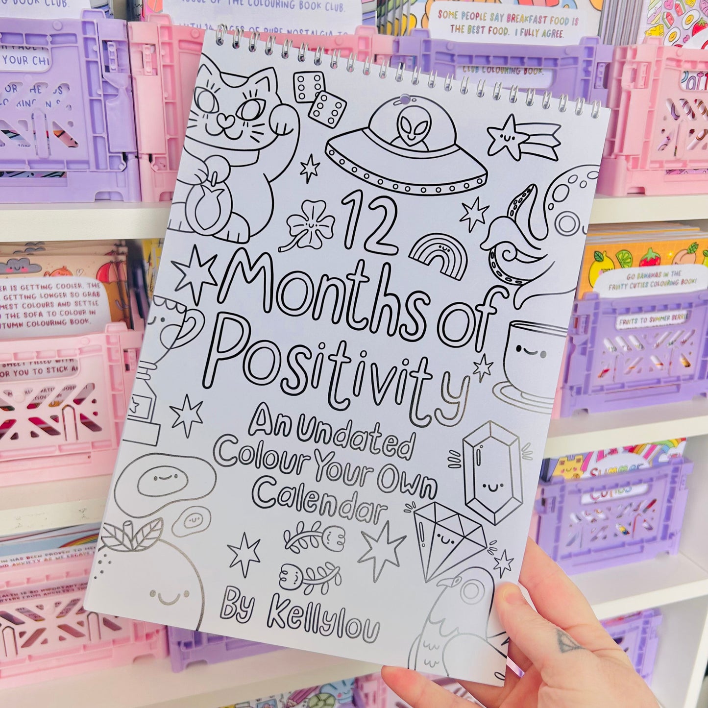 12 Months of Positivity - Colour Your Own Calendar