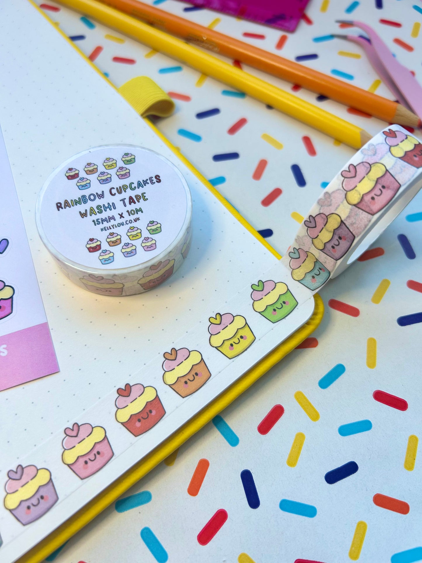 Rainbow Cupcakes - Washi Tape