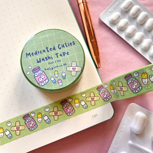 Green Medicated Cuties  Washi Tape