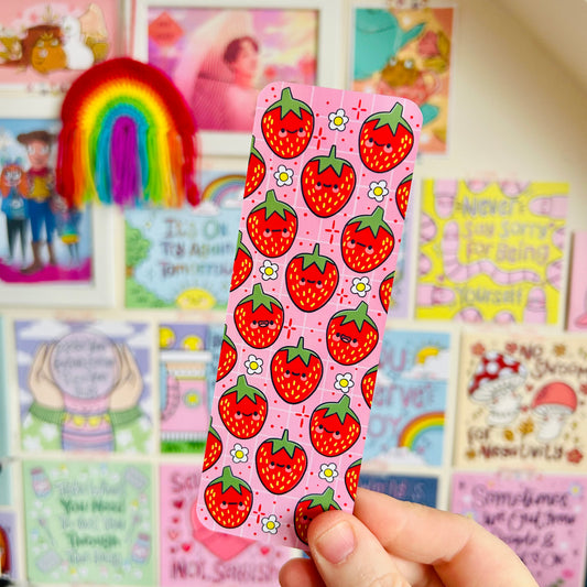 Berry Cute Strawberries Bookmark