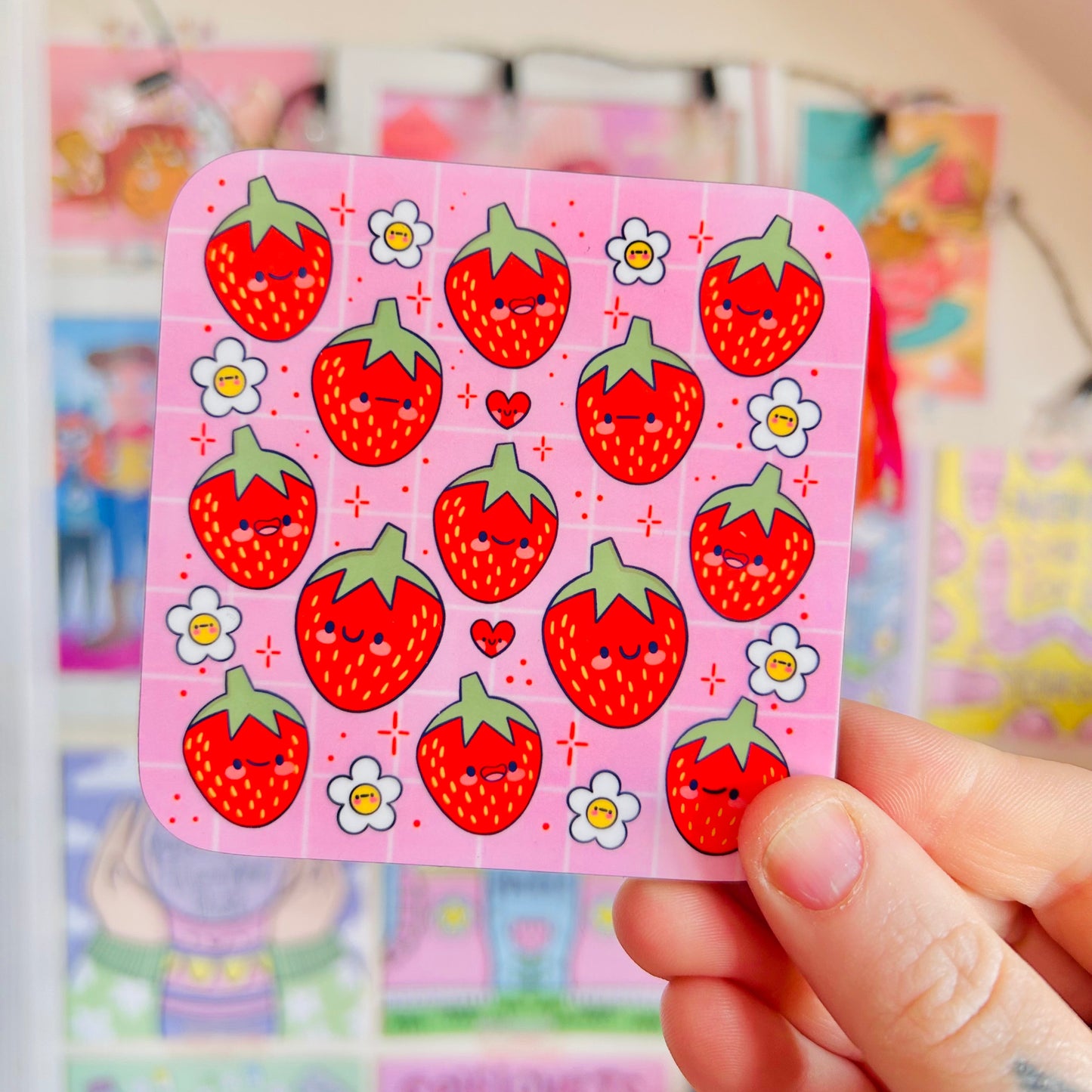 Strawberry Cuties - Drinks Coaster