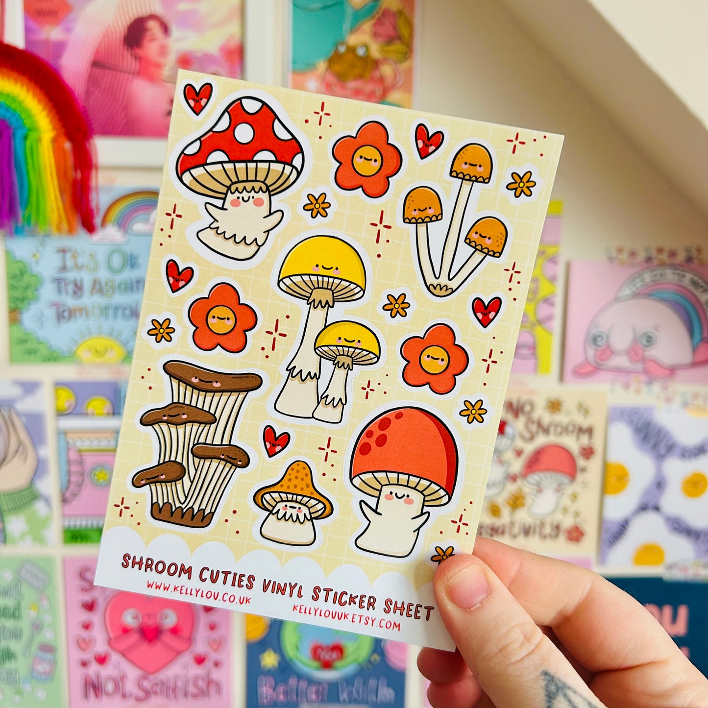 Shroom Cuties Vinyl Sticker Sheet