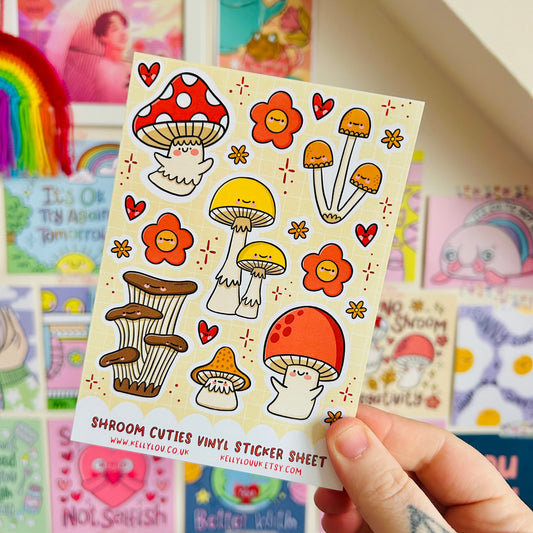 Shroom Cuties Vinyl Sticker Sheet