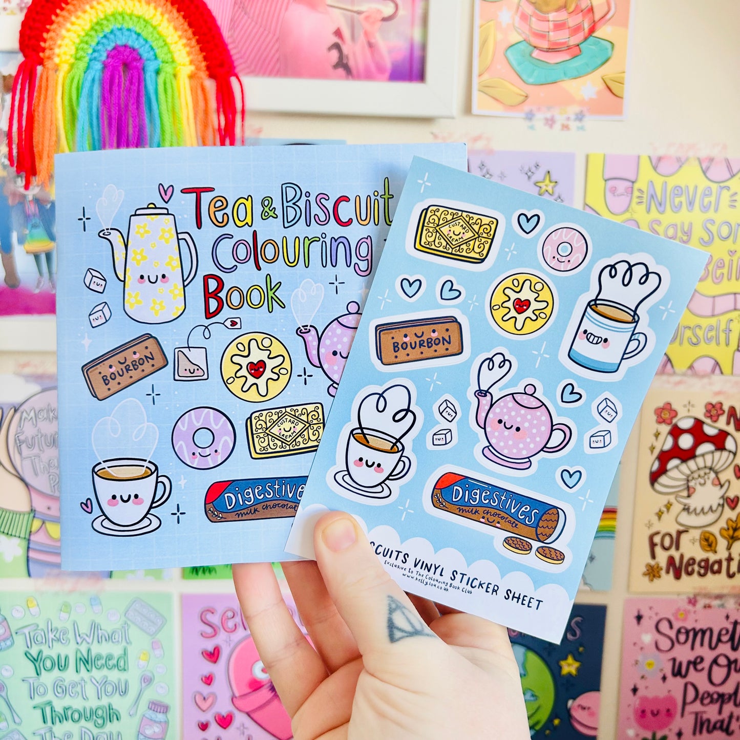 Tea & Biscuits Colouring Book