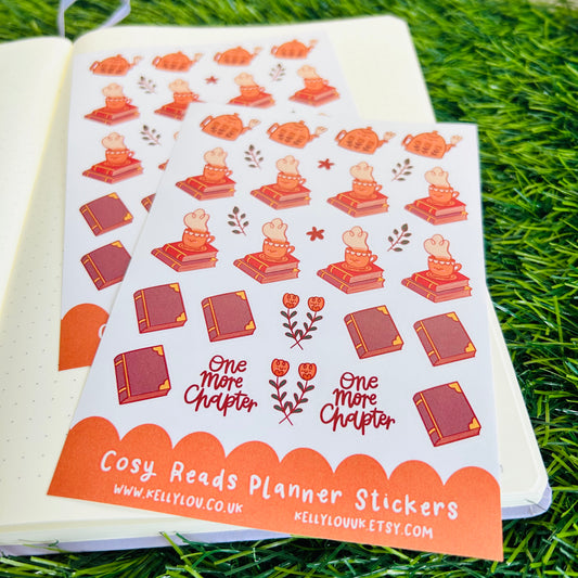 Cosy Reads Planner Sticker Sheet