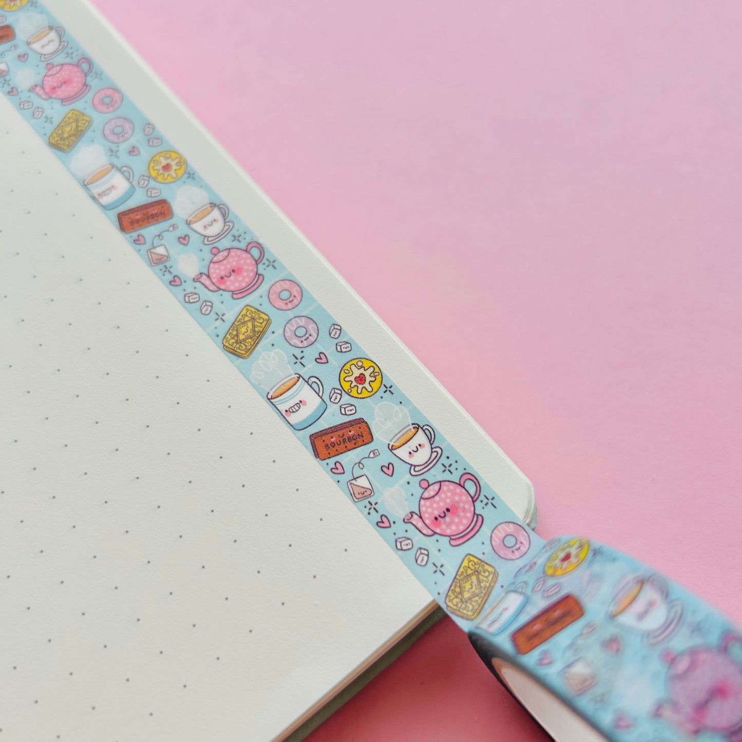 Tea & Biscuits Vertical Washi Tape