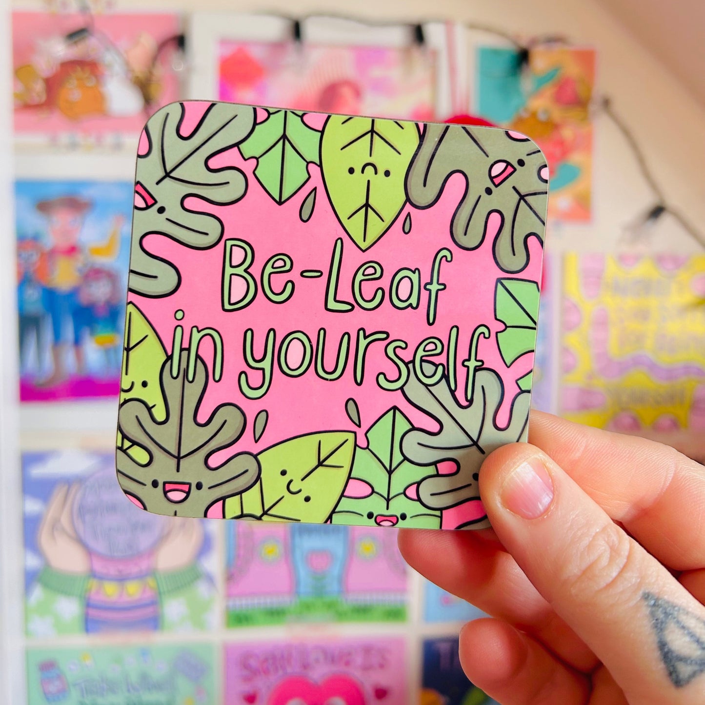 Be-Leaf In Yourself - Drinks Coaster
