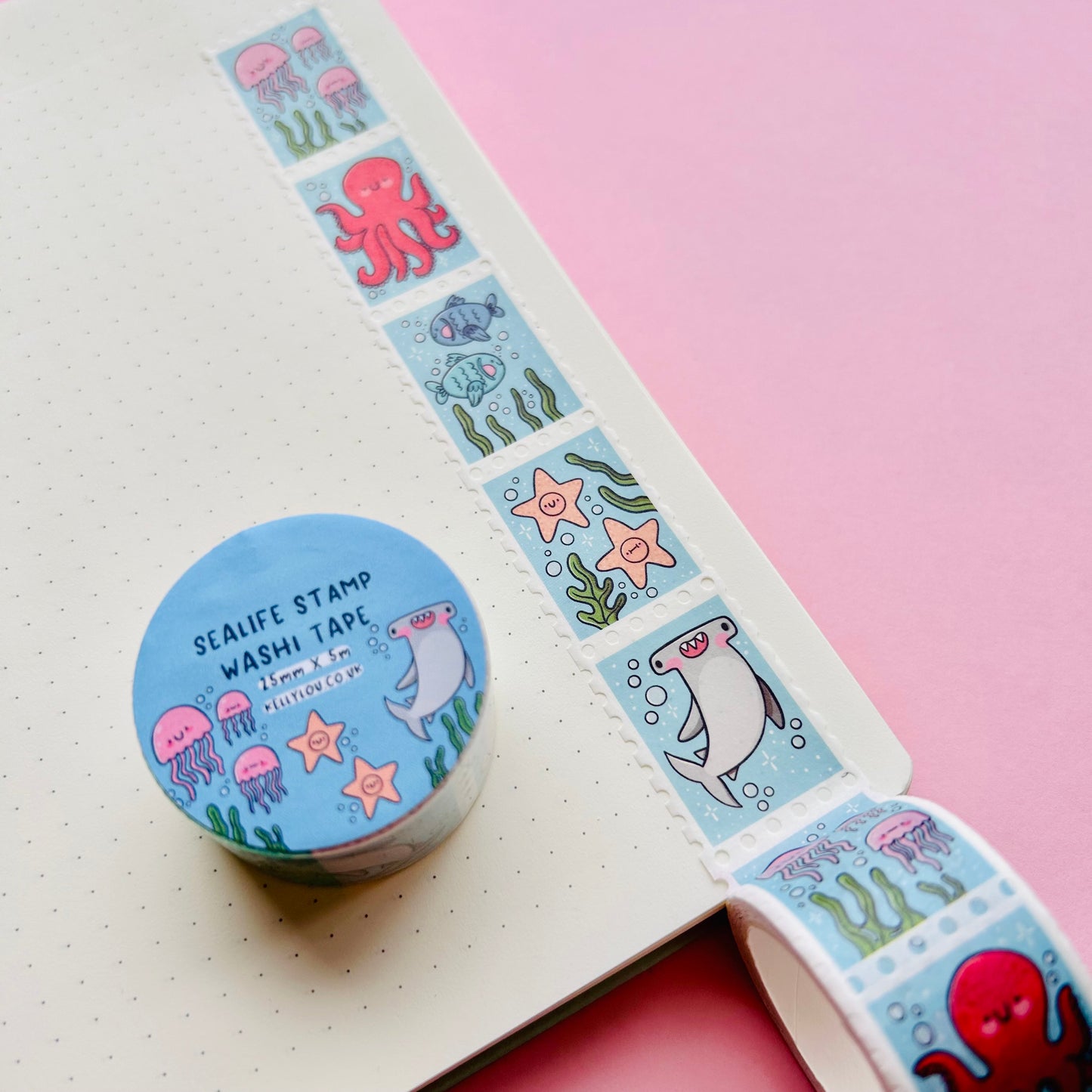 Sealife Stamp Washi Tape