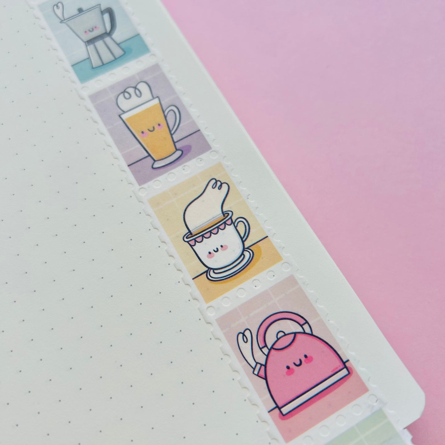 Tea & Coffee Stamp Washi Tape