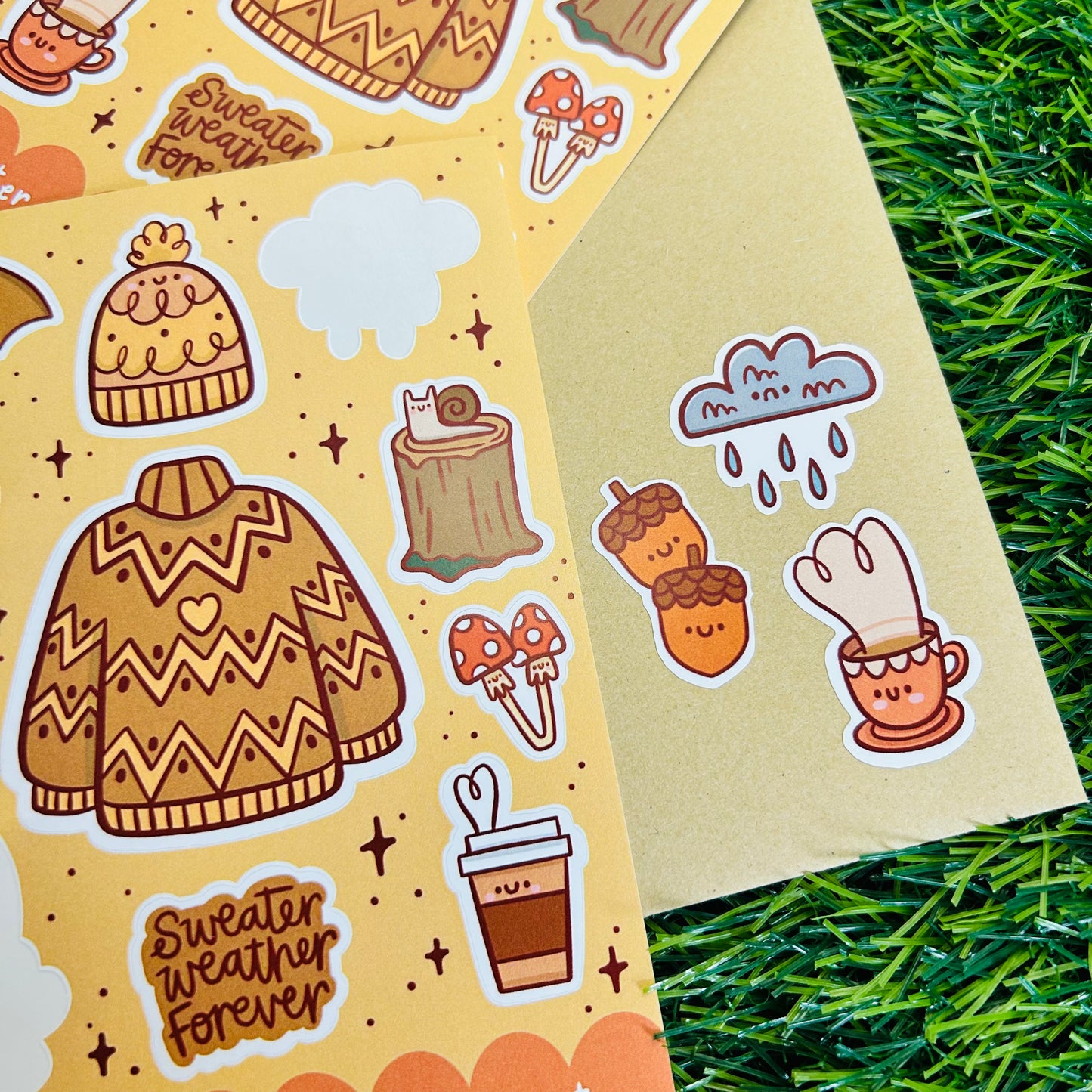 Sweater Weather Matt Vinyl Sticker Sheet