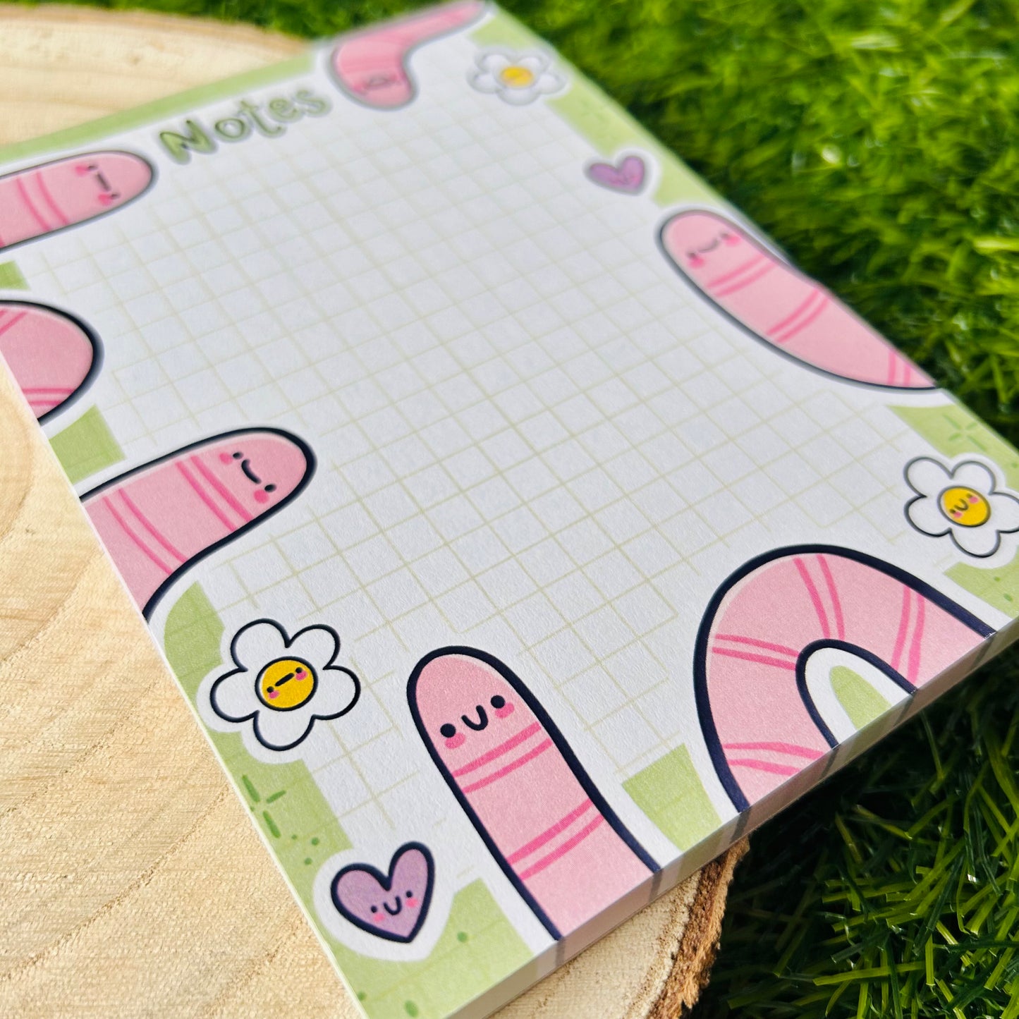 Spring Worms A6 Notepad
