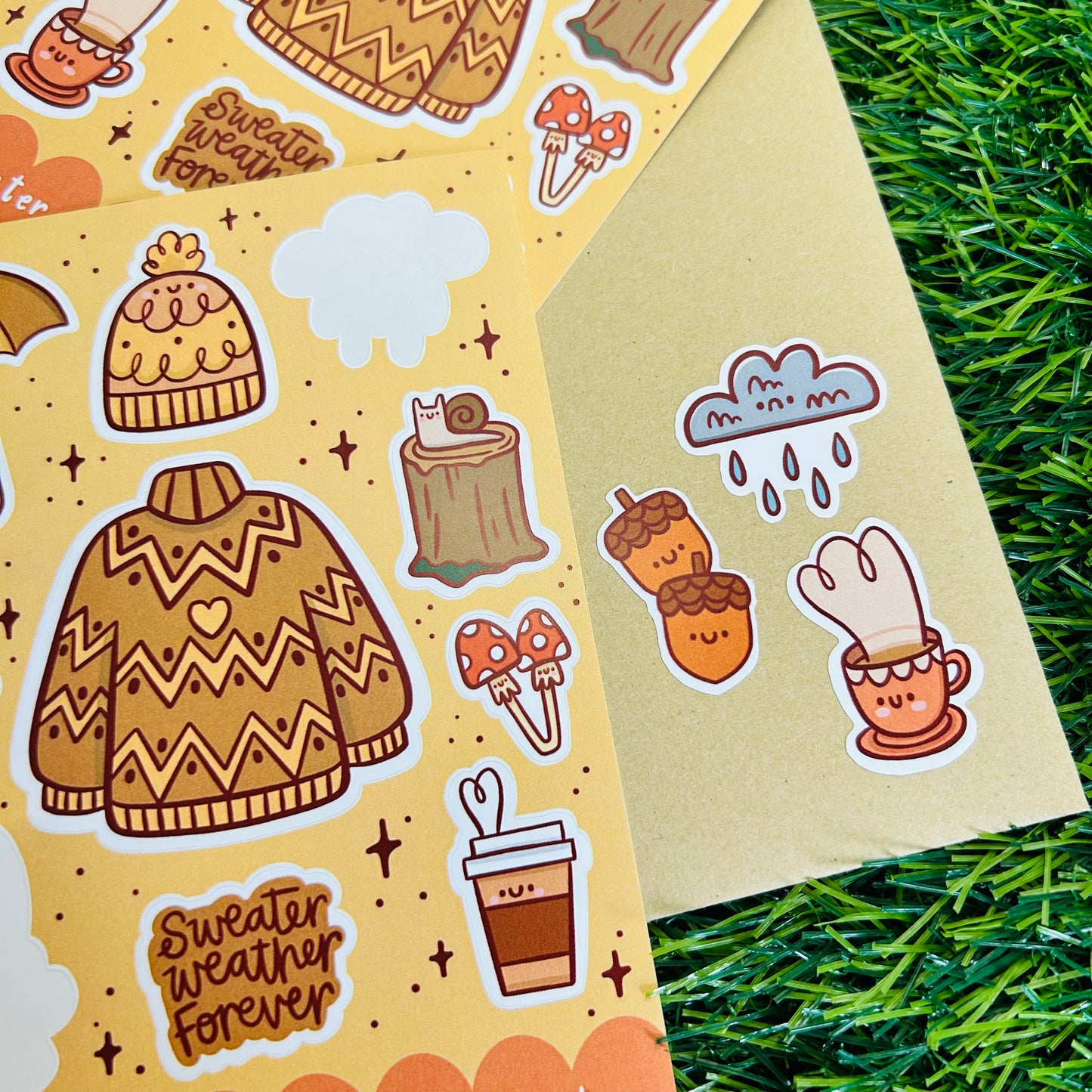 Sweater Weather Matt Vinyl Sticker Sheet