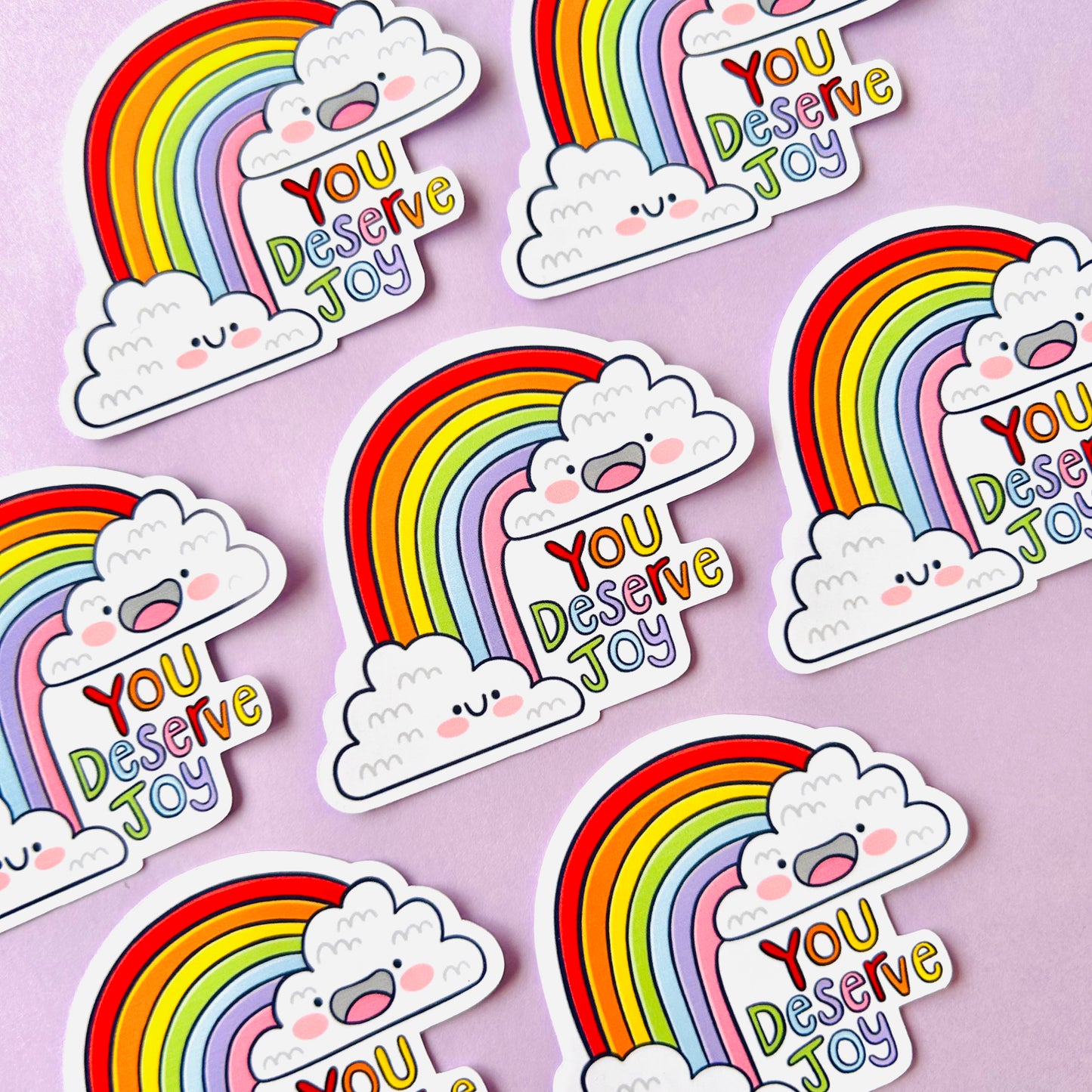 You Deserve Joy - Glossy Sticker