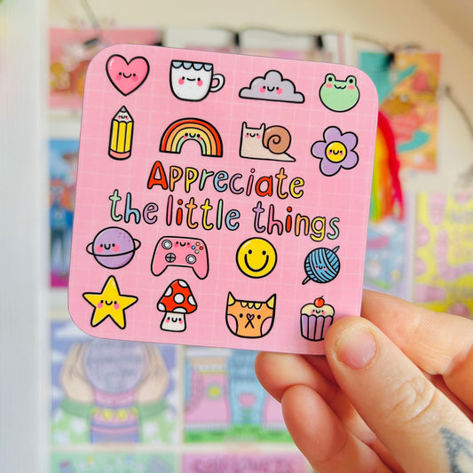 Appreciate The Little Things - Drinks Coaster