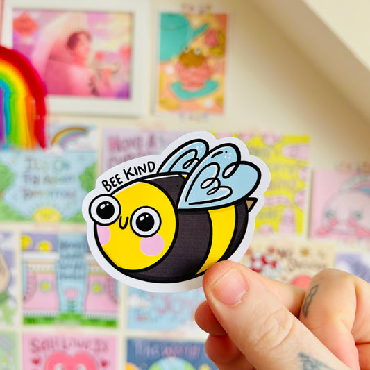 Bee Kind Glossy Sticker