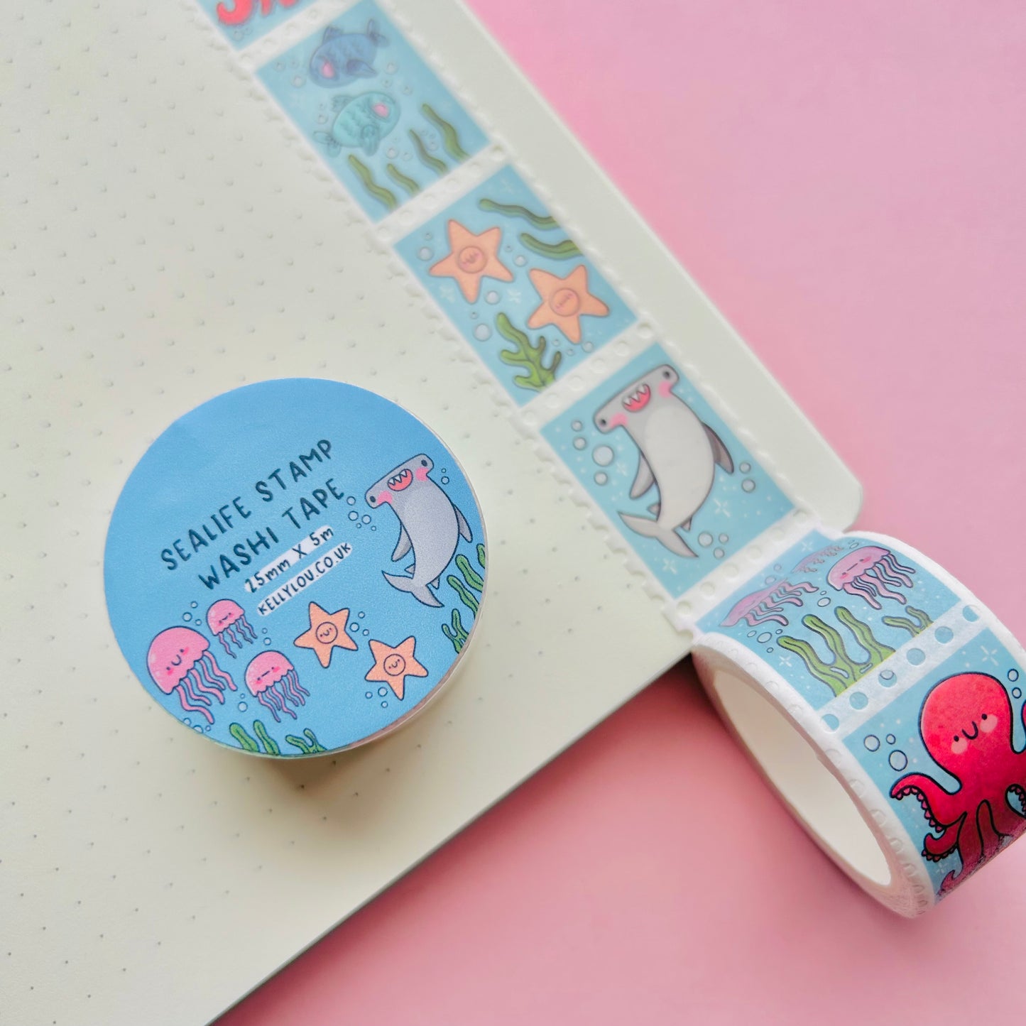 Sealife Stamp Washi Tape