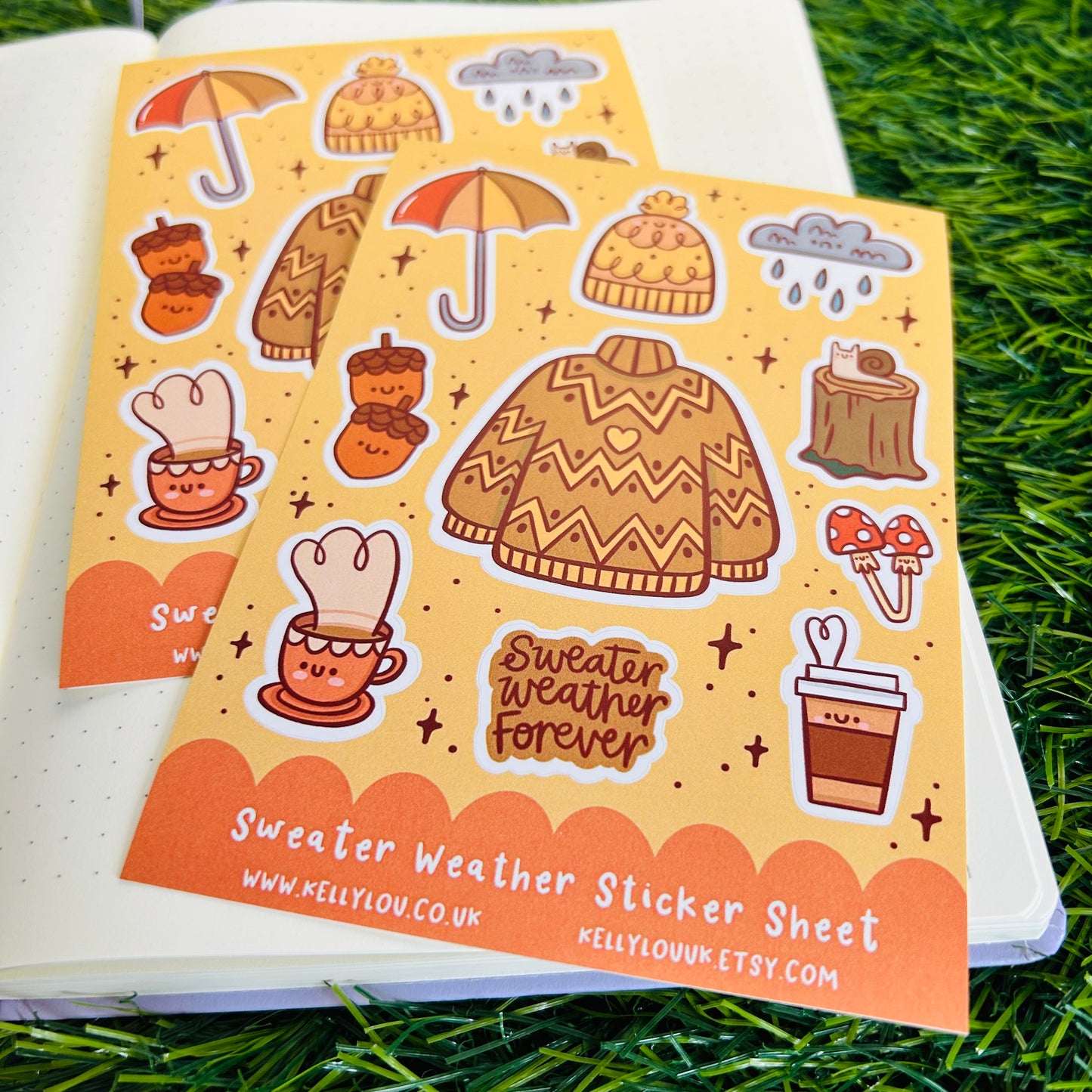 Sweater Weather Matt Vinyl Sticker Sheet