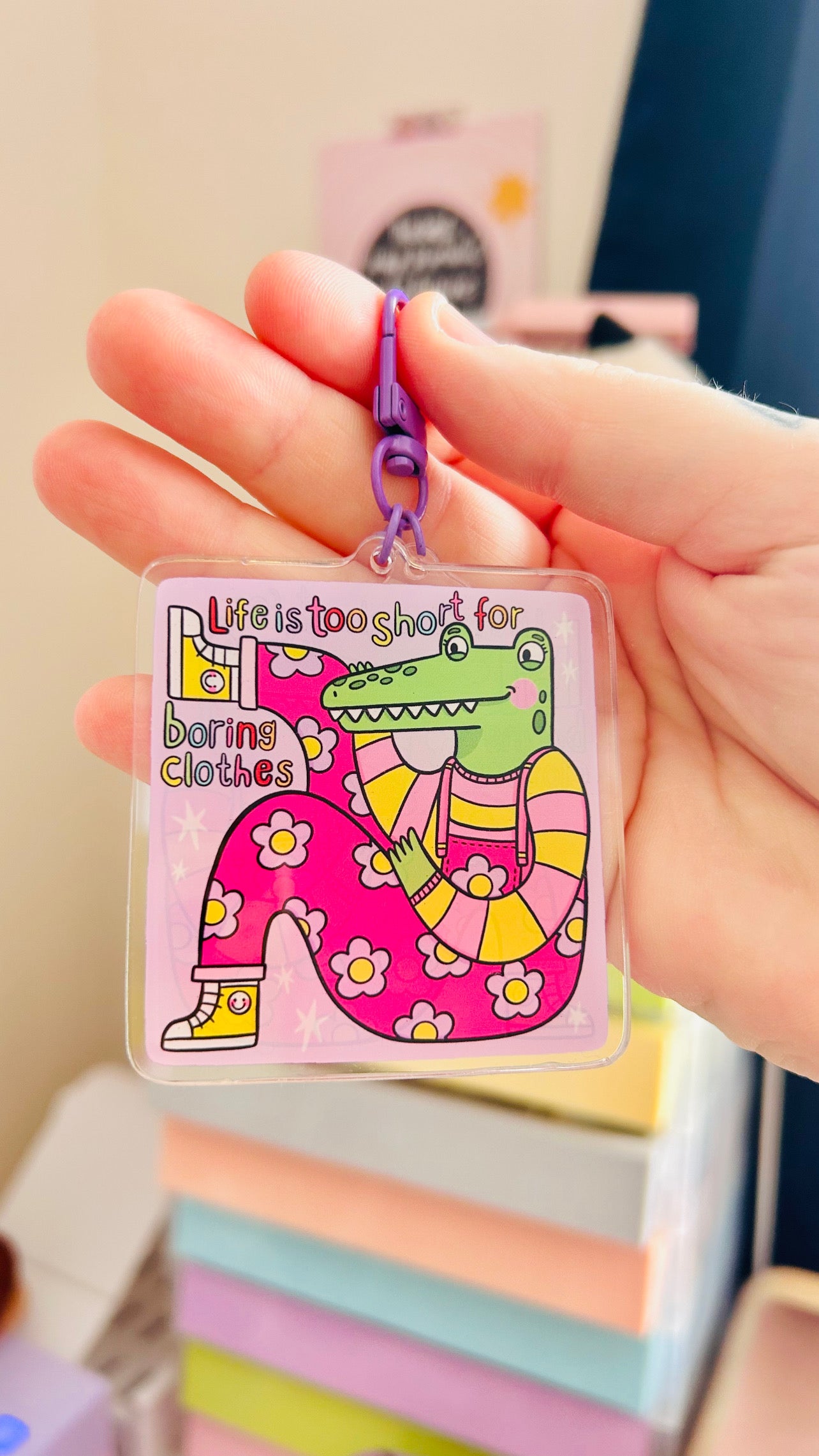 Life Is Too Short - Acrylic Keyring