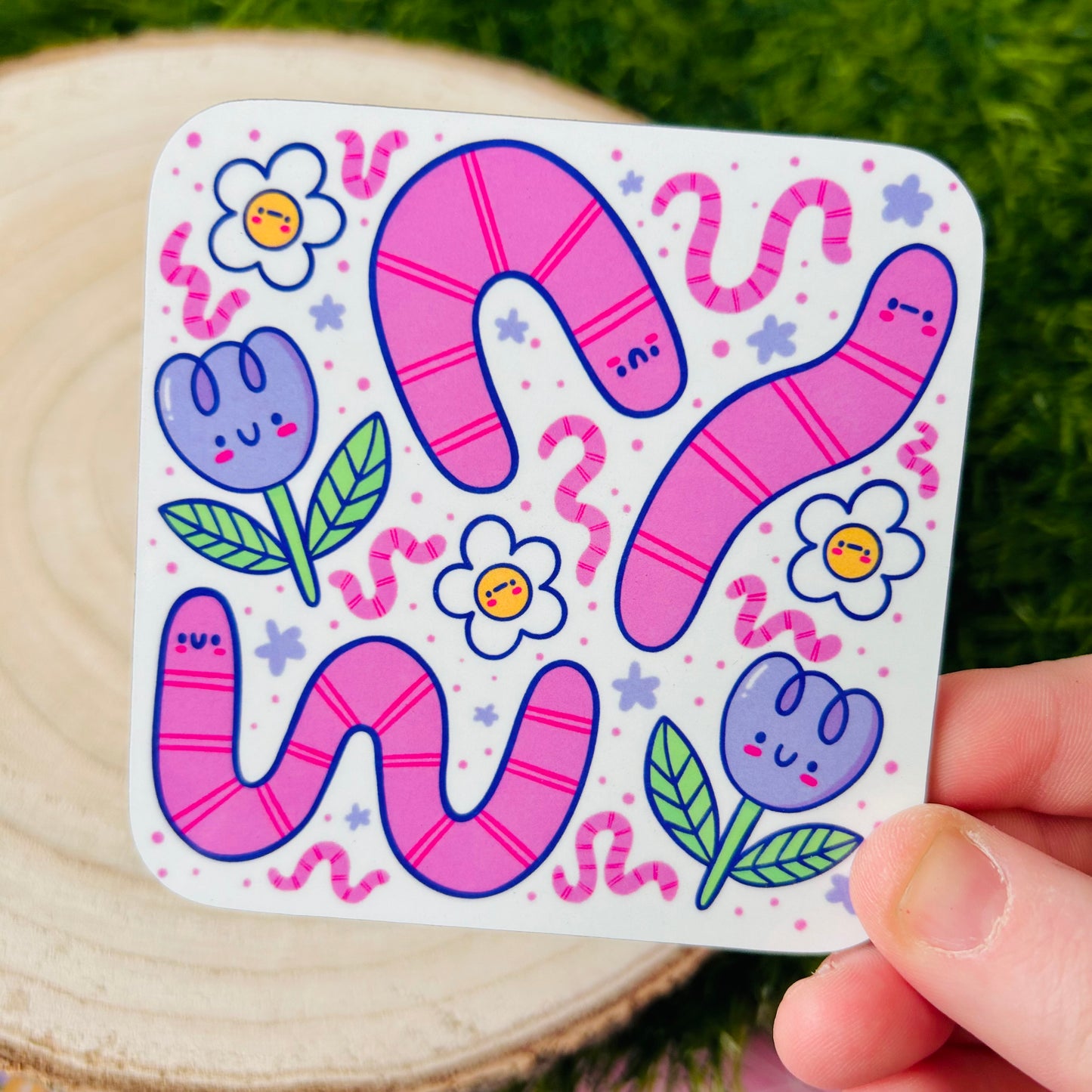 Spring Worms - Drinks Coaster