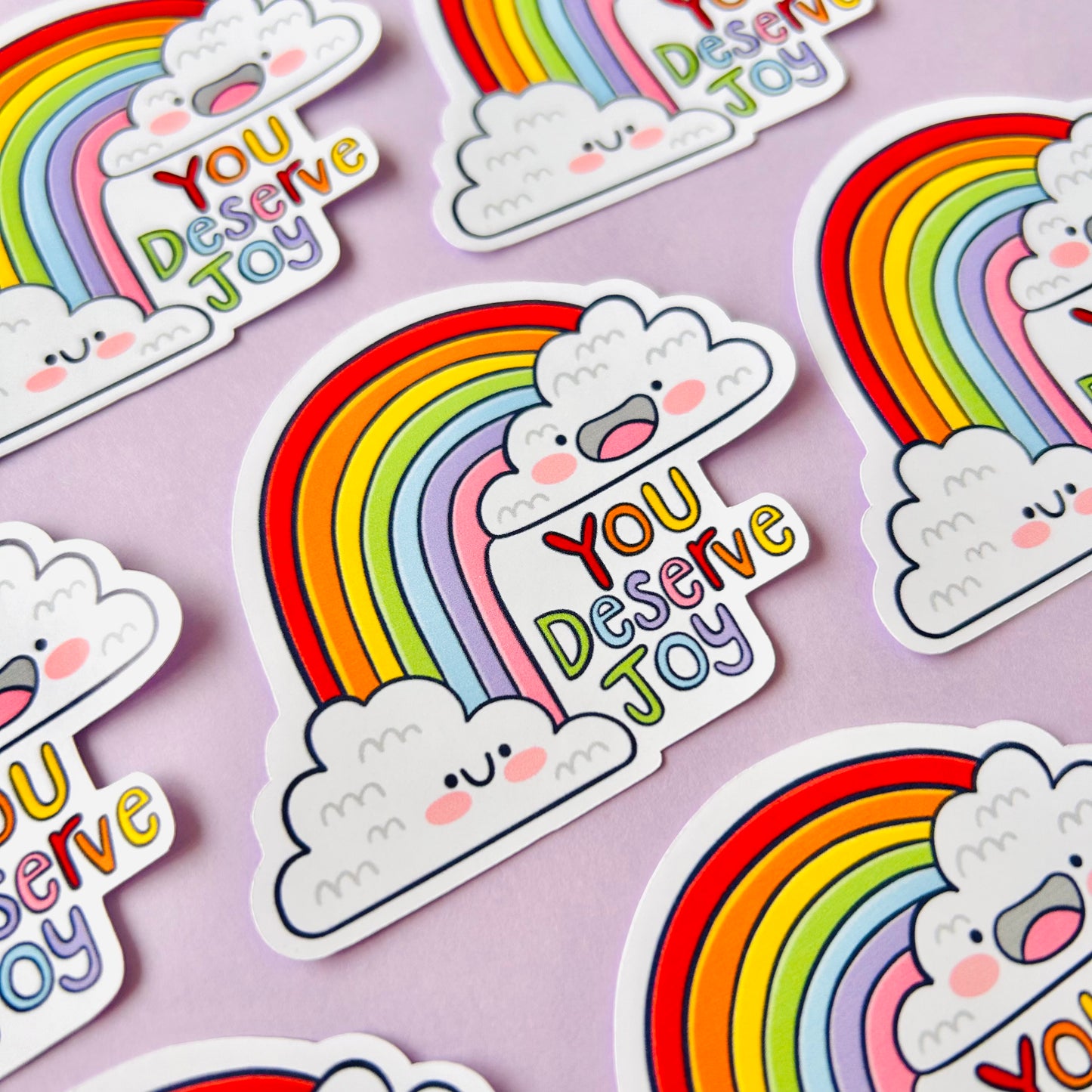 You Deserve Joy - Glossy Sticker