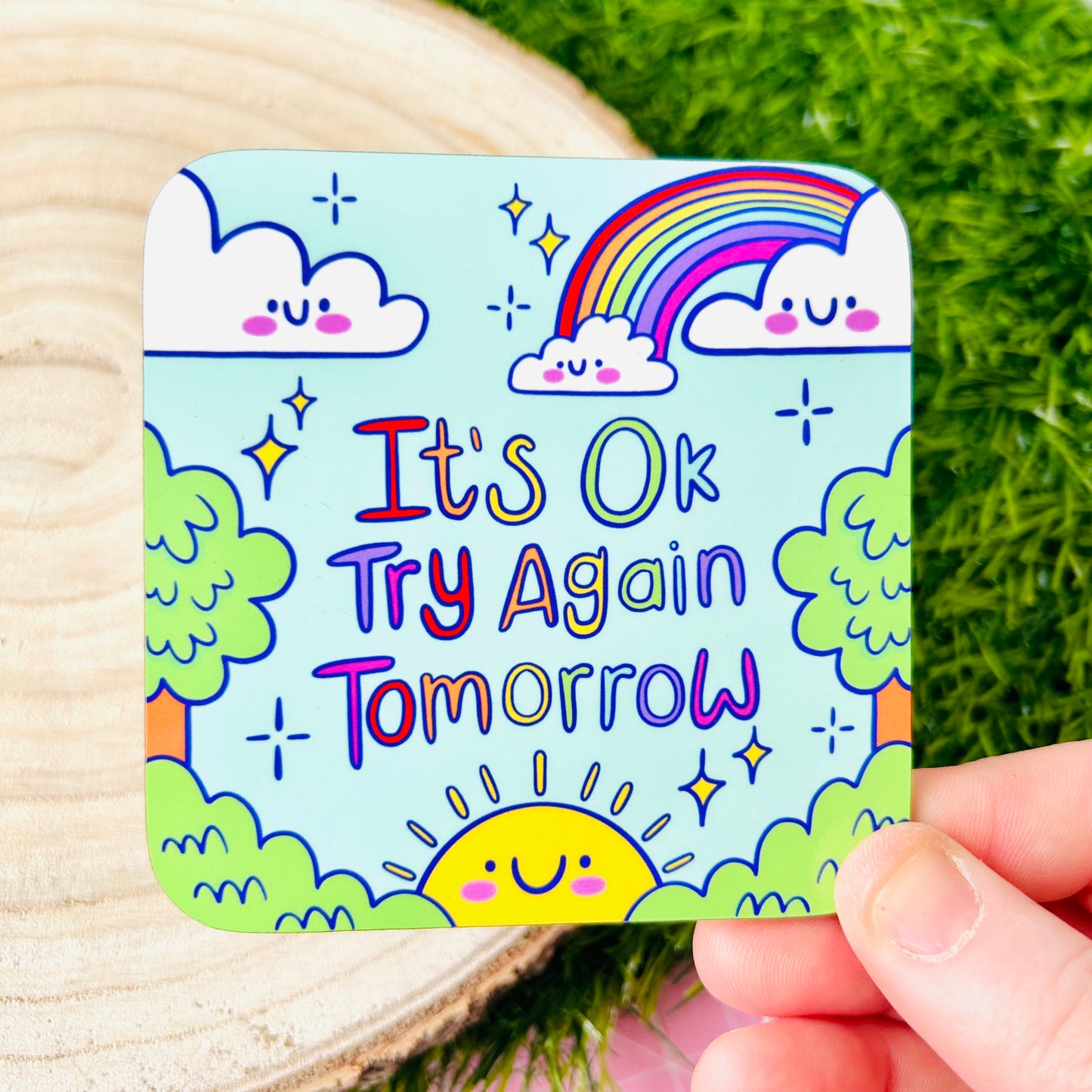 It's OK Try Again Tomorrow - Drinks Coaster