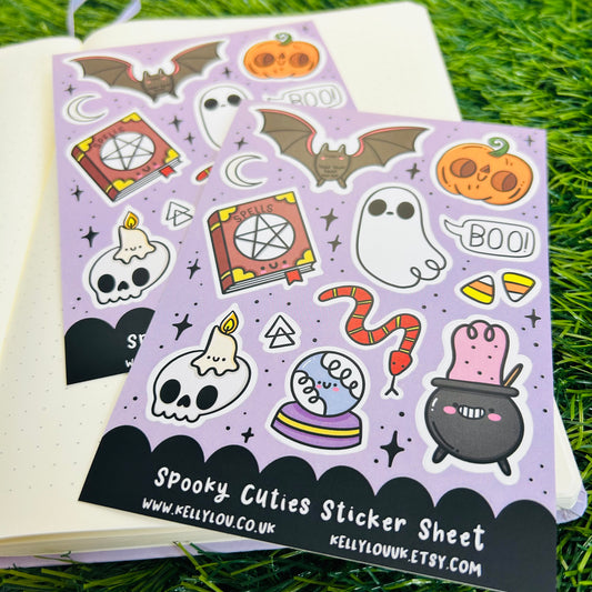 Spooky Cuties Matt Vinyl Sticker Sheet