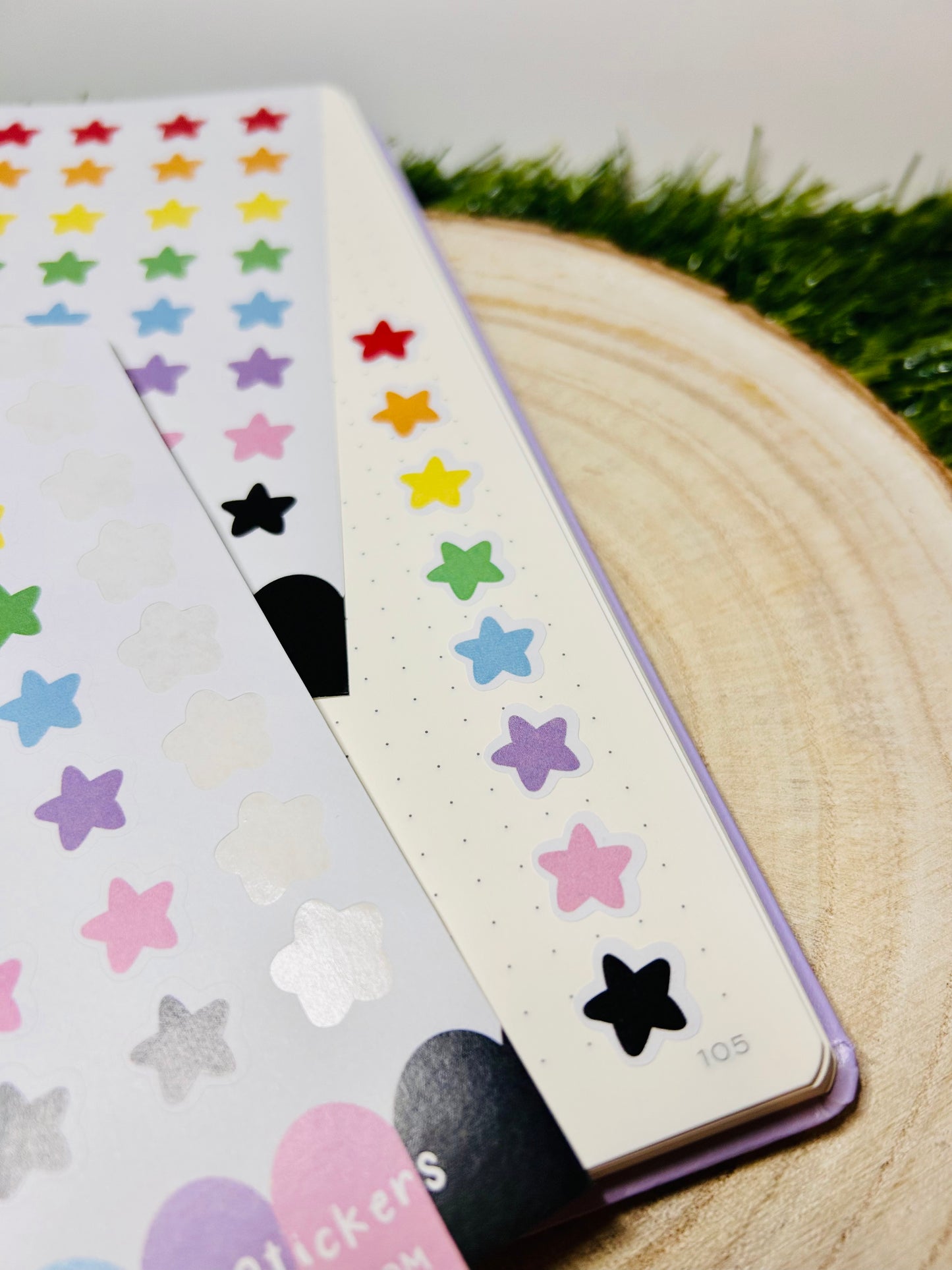 Rainbow Stars Planner Sticker Sheet