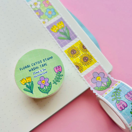 Floral Cuties Stamp Washi Tape